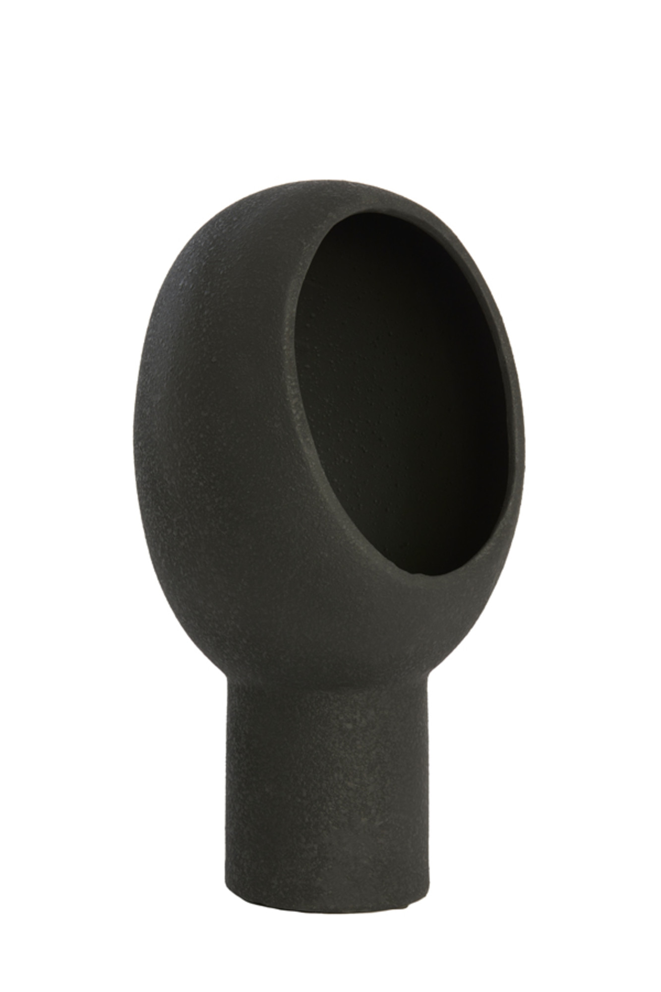 Ovale Zement-Tischlampe in Schwarz Light & Living Monk – Bild 2