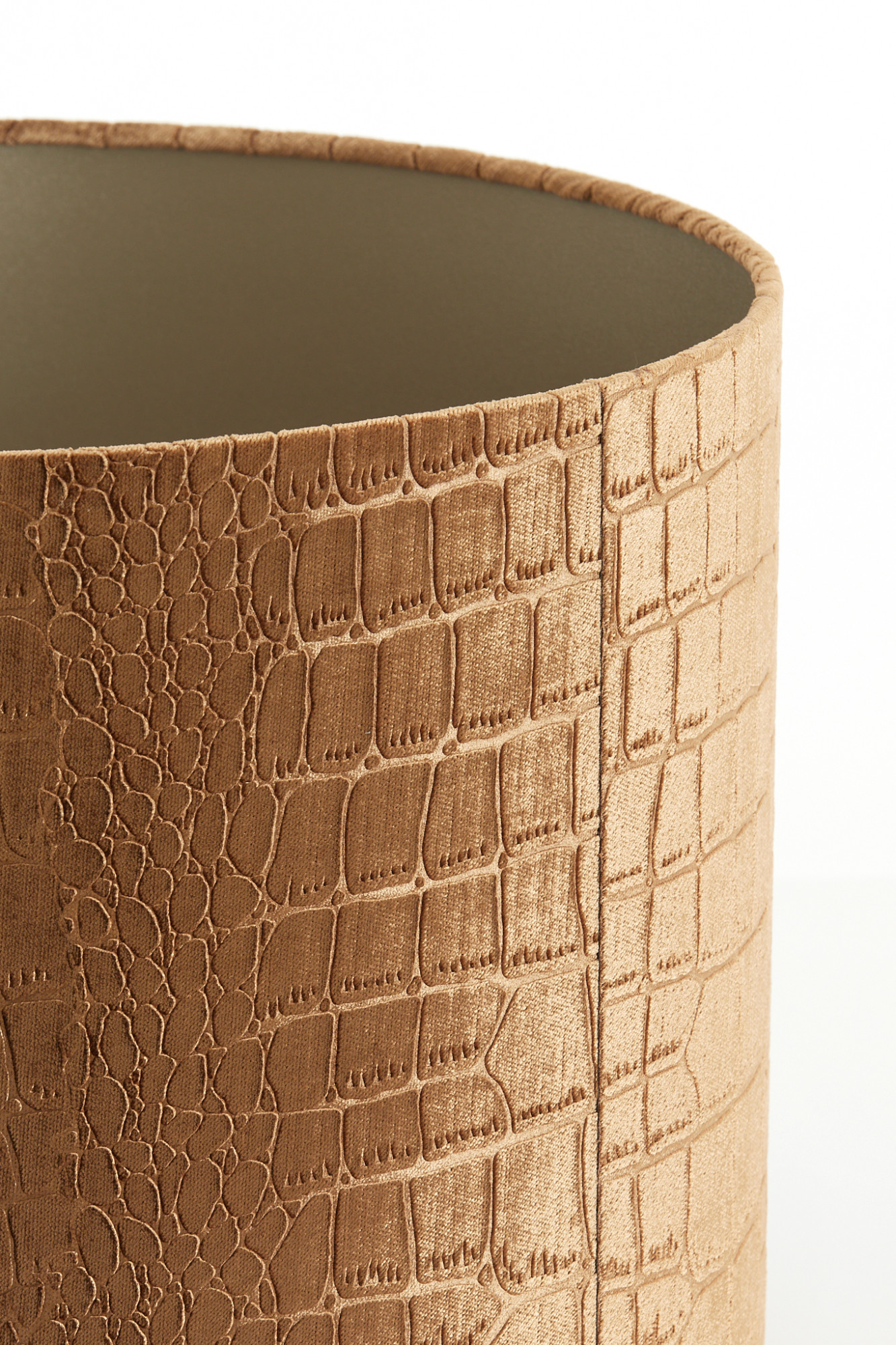 Krokodilprint Lampenschirm braun Light & Living Praya – Bild 7
