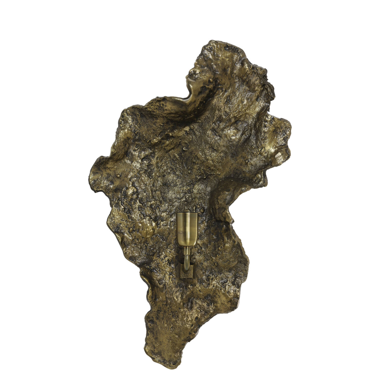 Skulpturale Wandleuchte gold patiniert Light & Living Sidomi