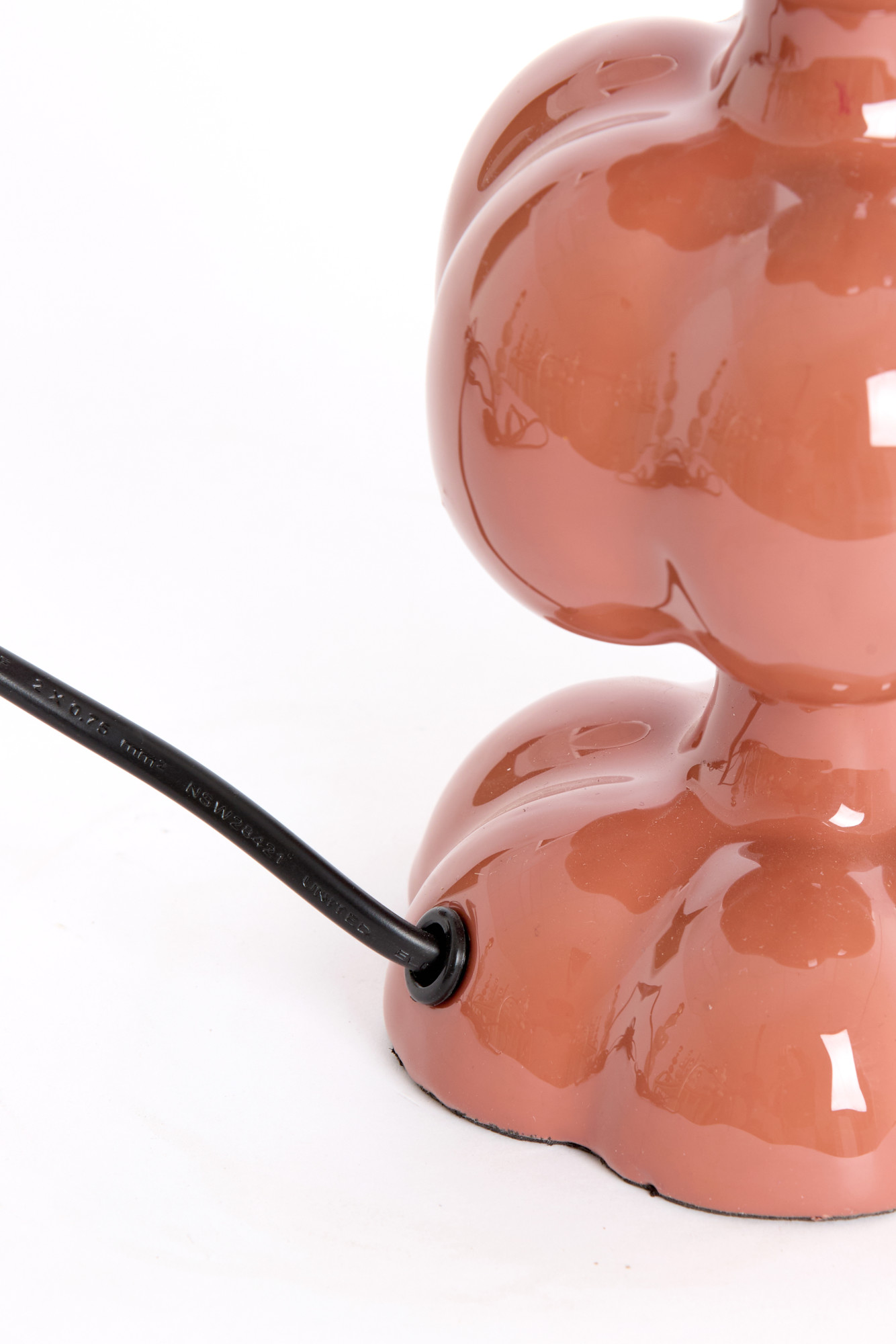 Kleine glänzende Tischleuchte in Rosa Light & Living Caldas – Bild 4