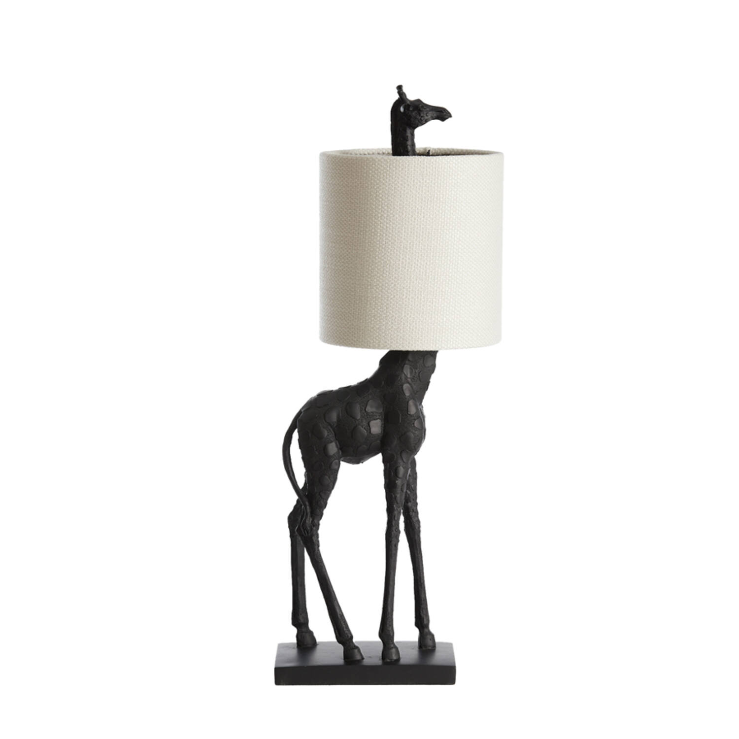 Giraffen-Tischleuchte mit weißem Schirm Light & Living Giraffe