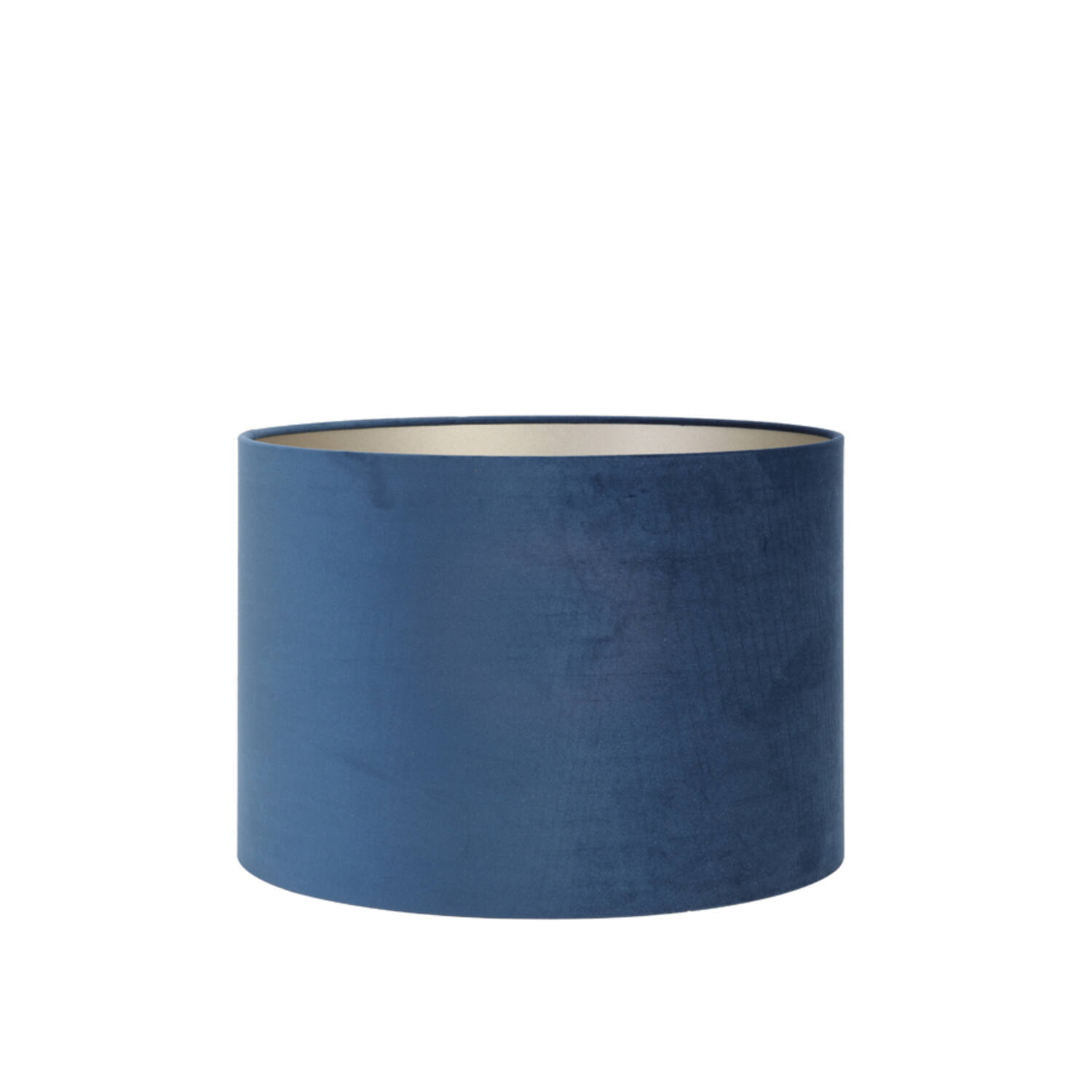 Blaue zylindrische Lampenschirm Light & Living Velours