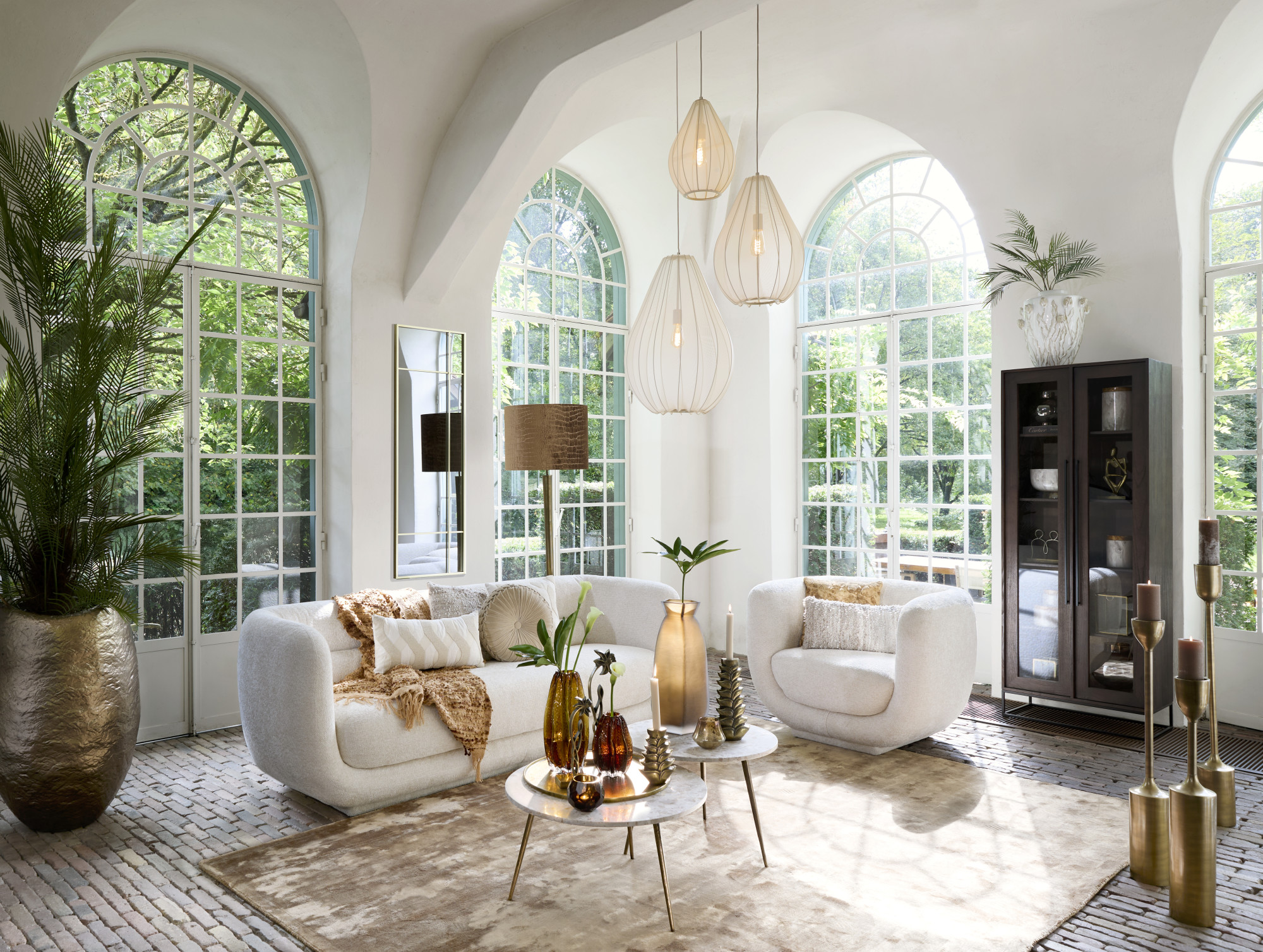 Lampenschirm in gold mit Krokodilprägung Light & Living Praya – Bild 4