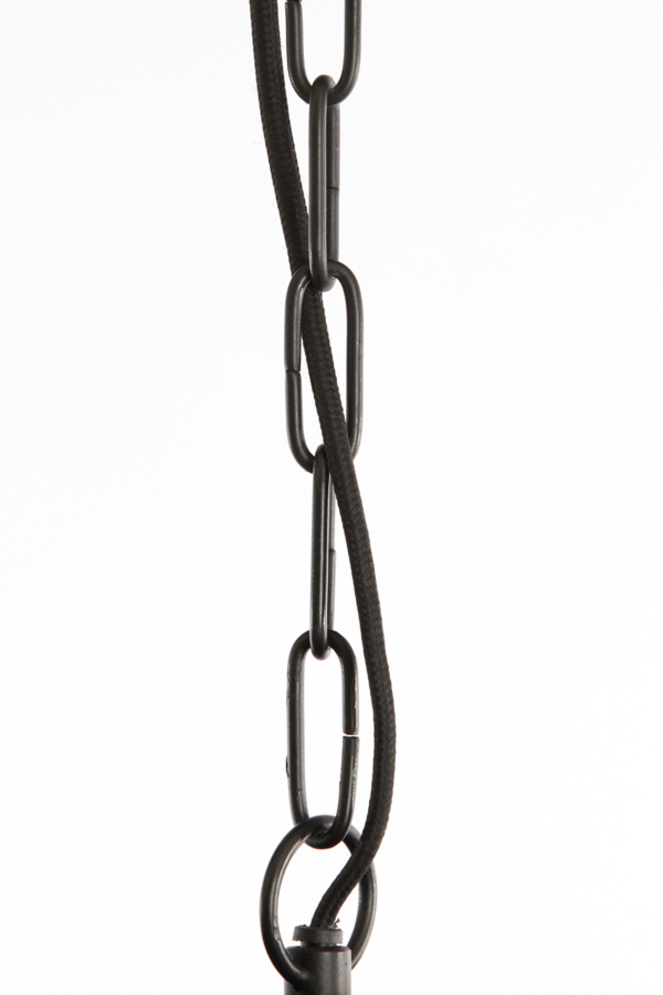 Schwarze Rattan-Hängelampe mit natürlichem Geflecht Light & Living Tomek – Bild 6