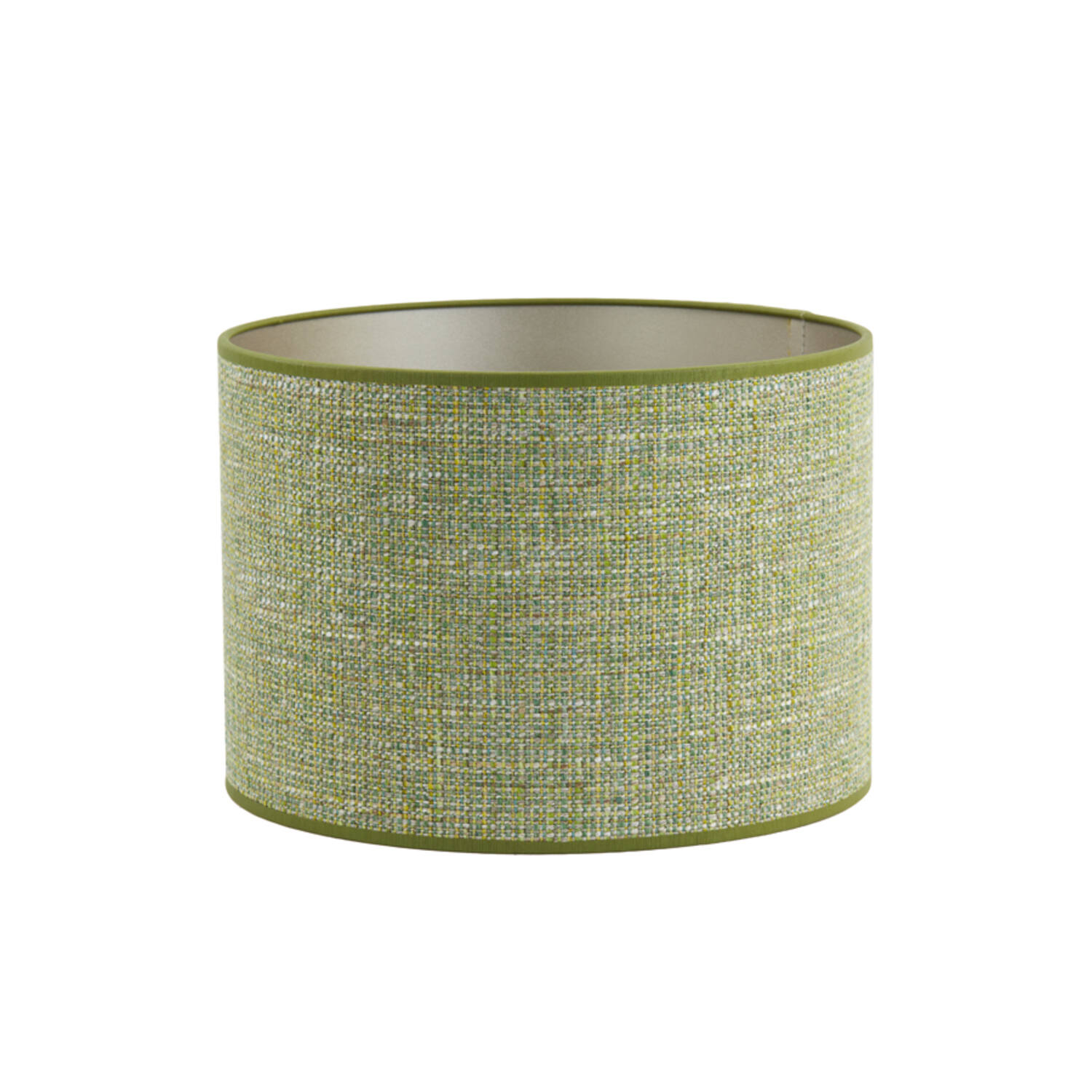 Grüner Stoff Lampenschirm Zylinder Light & Living Tweed