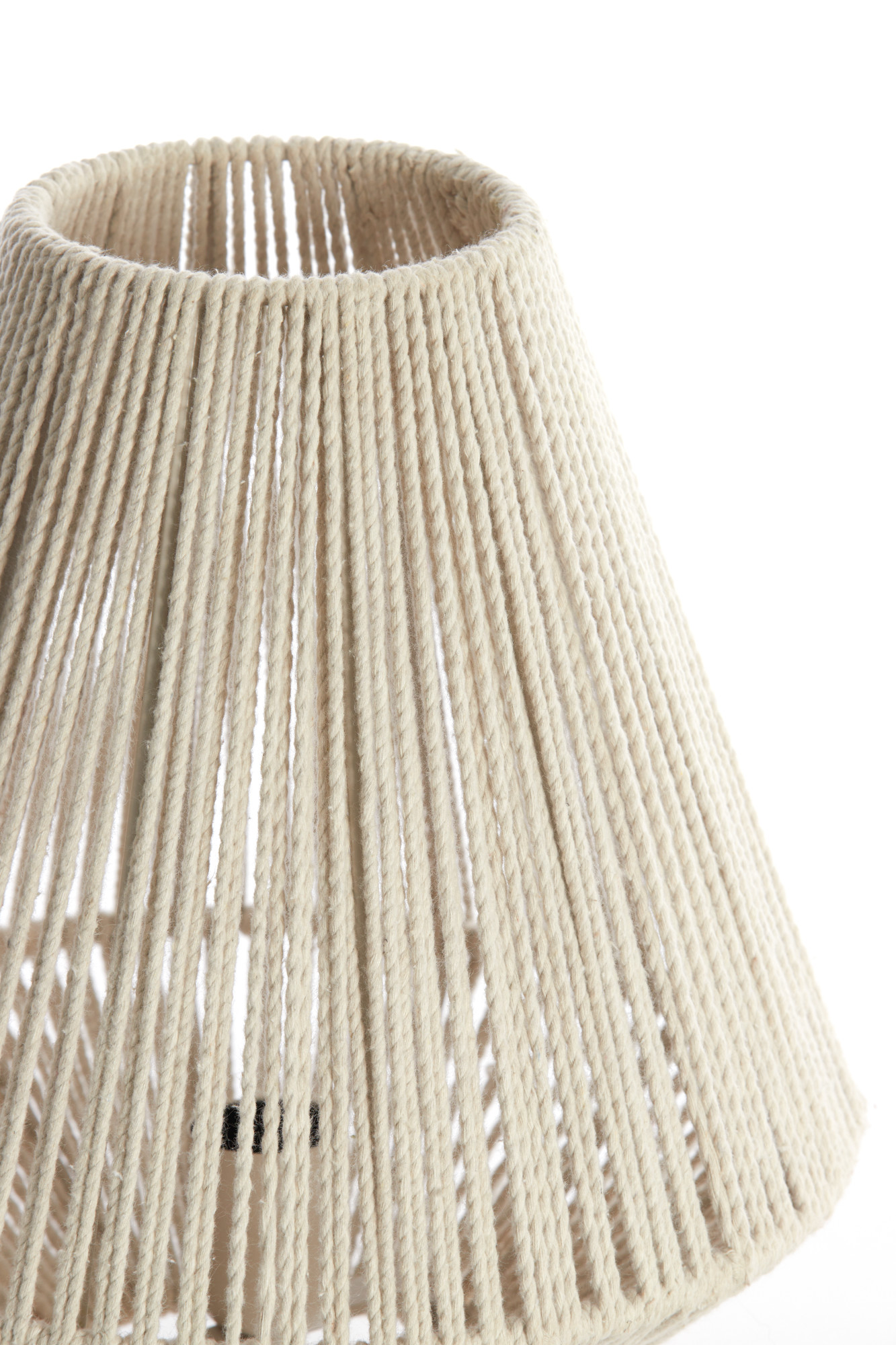 Beige Tischleuchte Light & Living Felida mit Seildetails – Bild 3