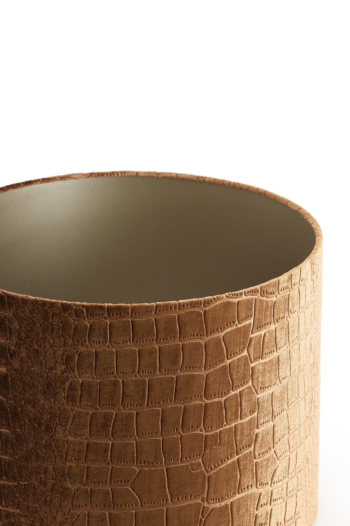 Krokodilprint Lampenschirm braun Light & Living Praya – Bild 6