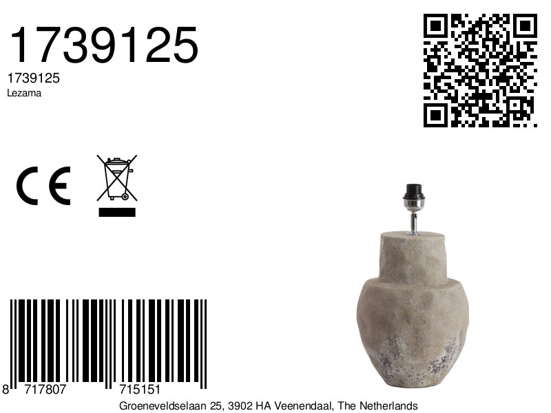 Breiter Lampenfuß braun Light & Living Lezama – Bild 6