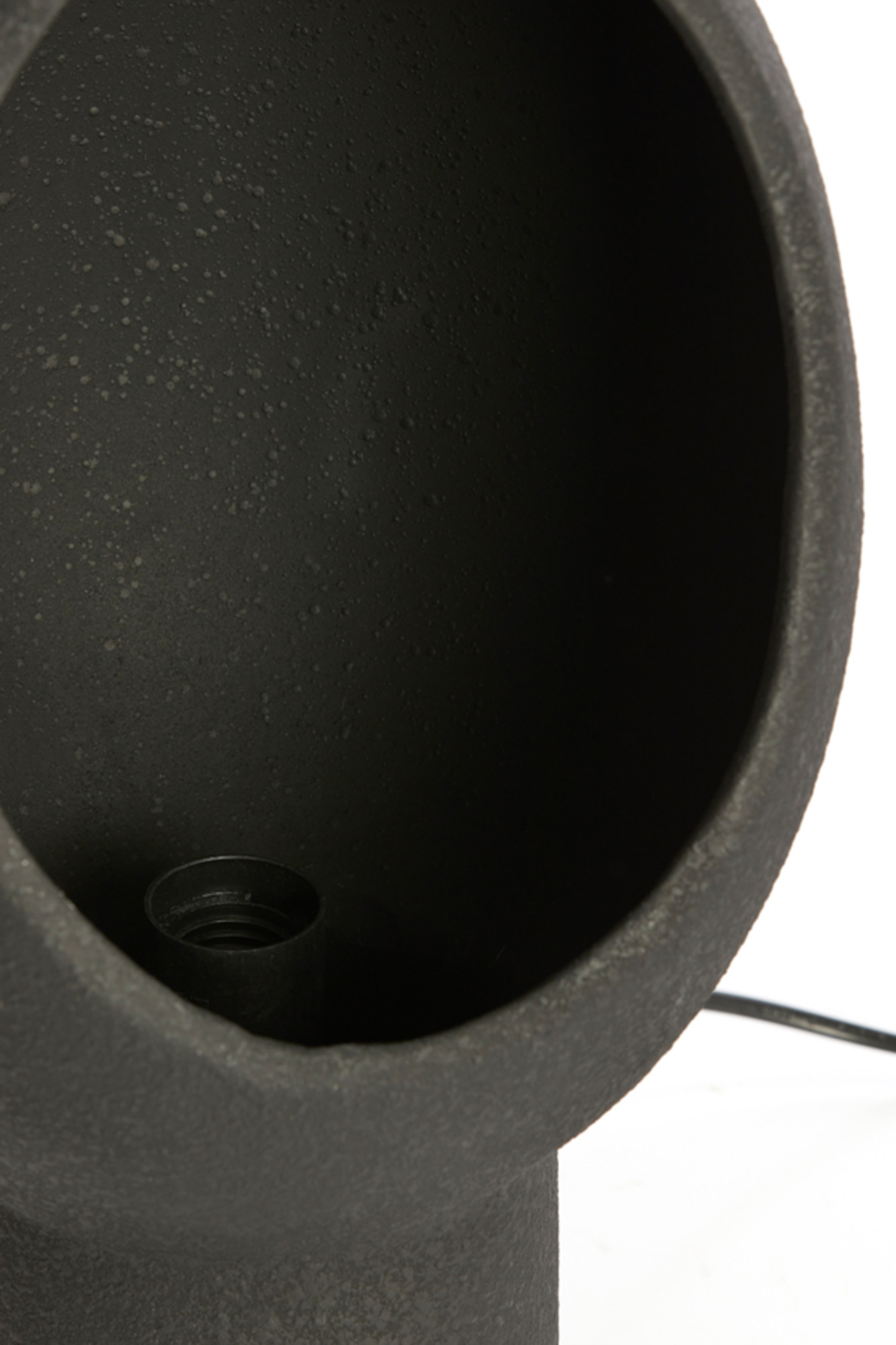 Ovale Zement-Tischlampe in Schwarz Light & Living Monk – Bild 5