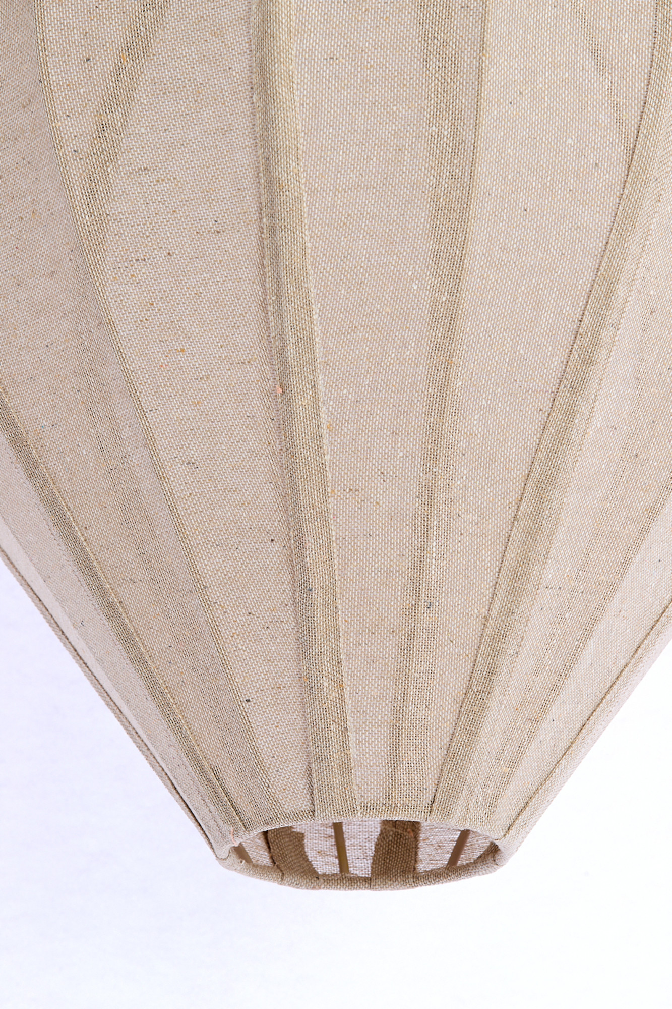 Ovale Hängelampe mit beigefarbenem Stoffschirm Light & Living Pasto – Bild 5