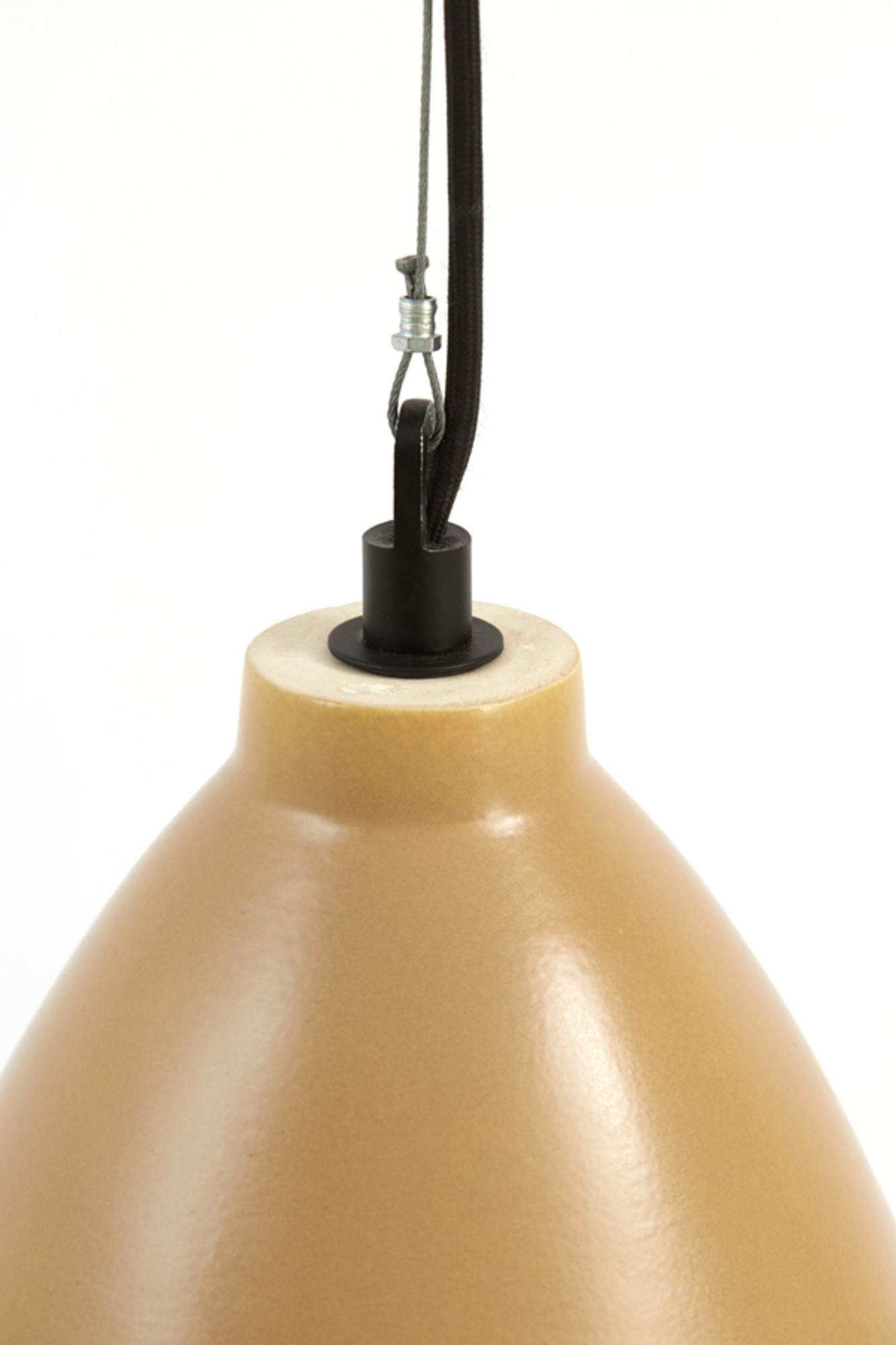 Kegelförmige braune Hängelampe mit warmem Ton Light & Living Desi – Bild 6