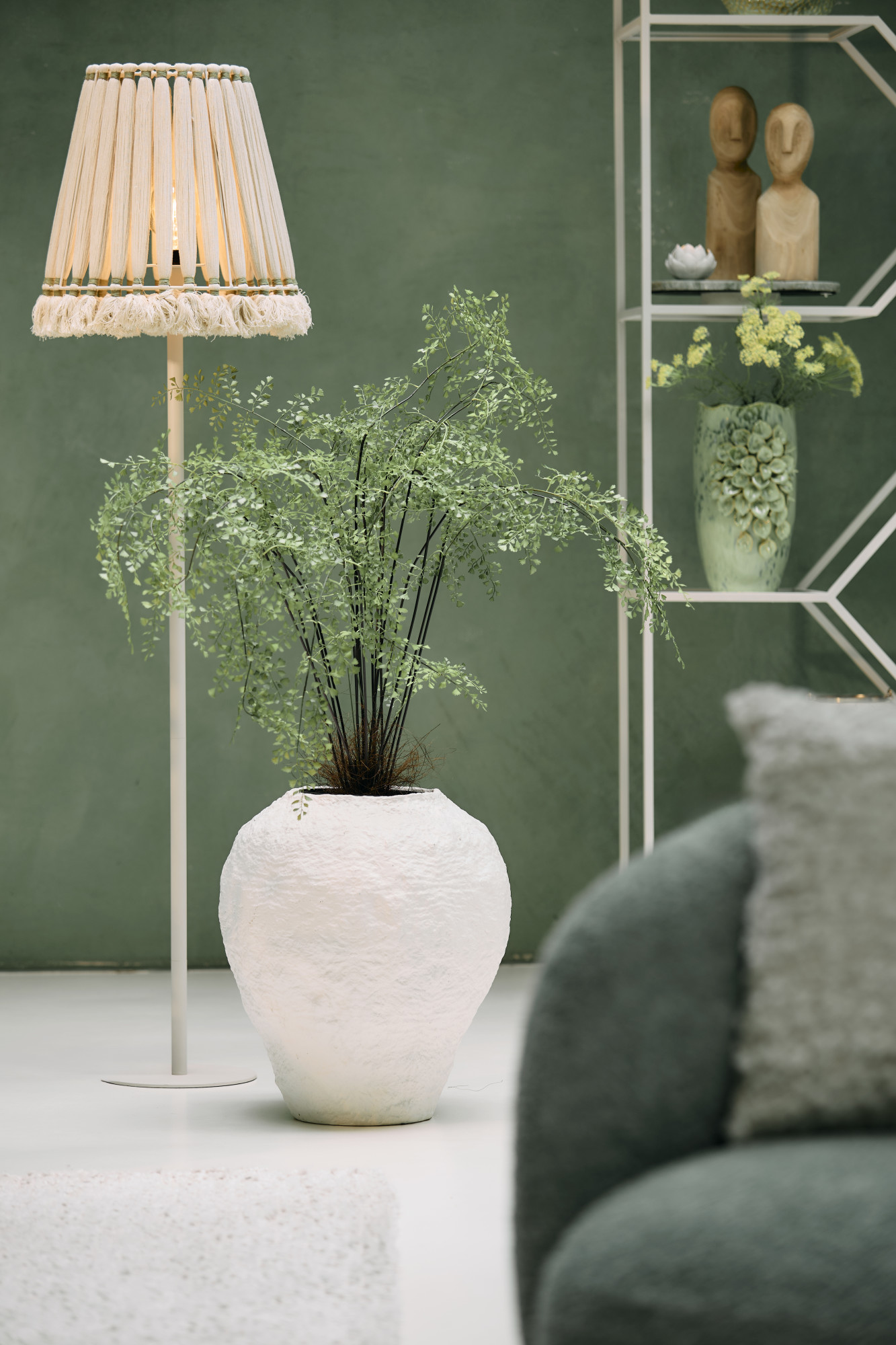 Beige Lampenschirm im Boho-Stil Light & Living Loa – Bild 4