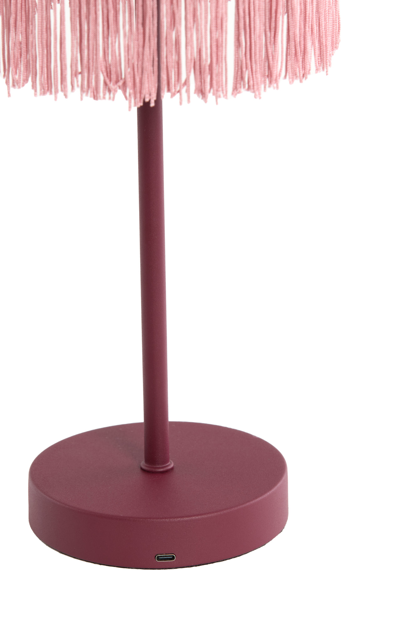 Rosafarbene Tischlampe mit Fransen Light & Living Diny – Bild 5