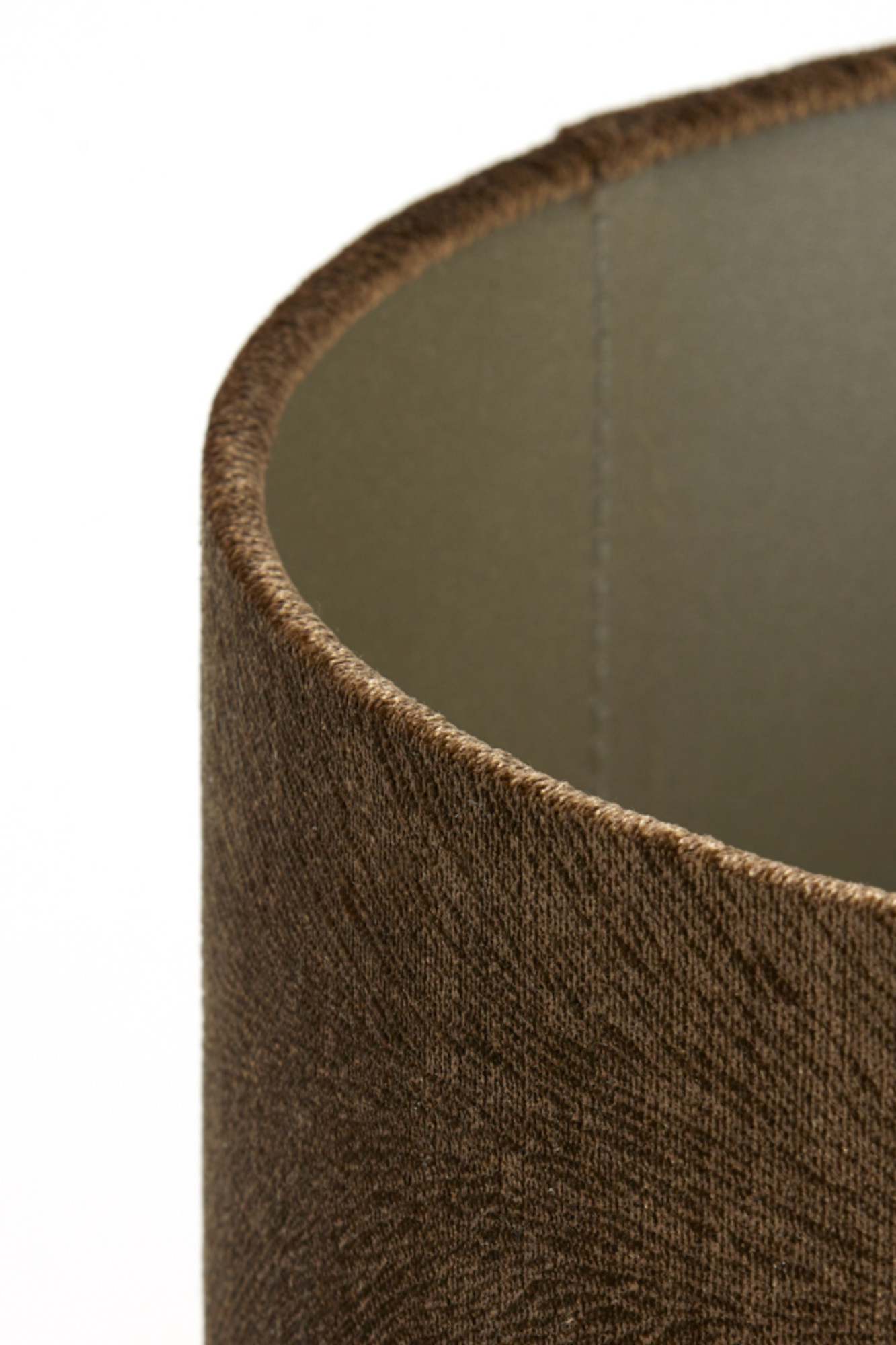 Brauner zylindrischer Lampenschirm für Atmosphäre Light & Living Lubis – Bild 7