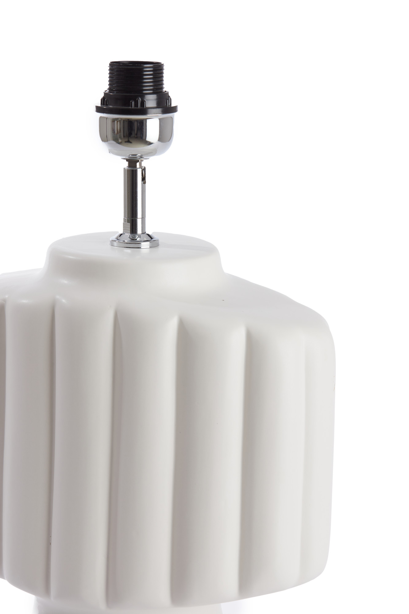 Rippige weiße Keramiklampenbasis Light & Living Gandara – Bild 6