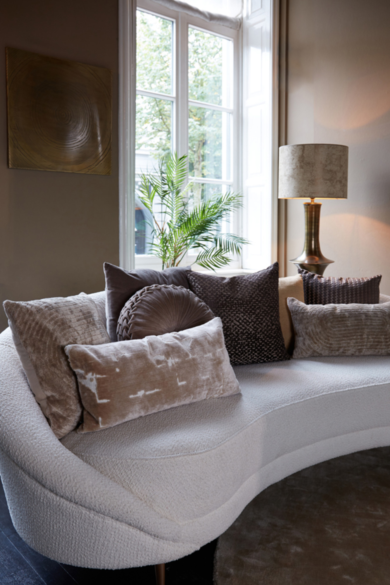 Lampenschirm gold metallische Struktur Light & Living Novita – Bild 5