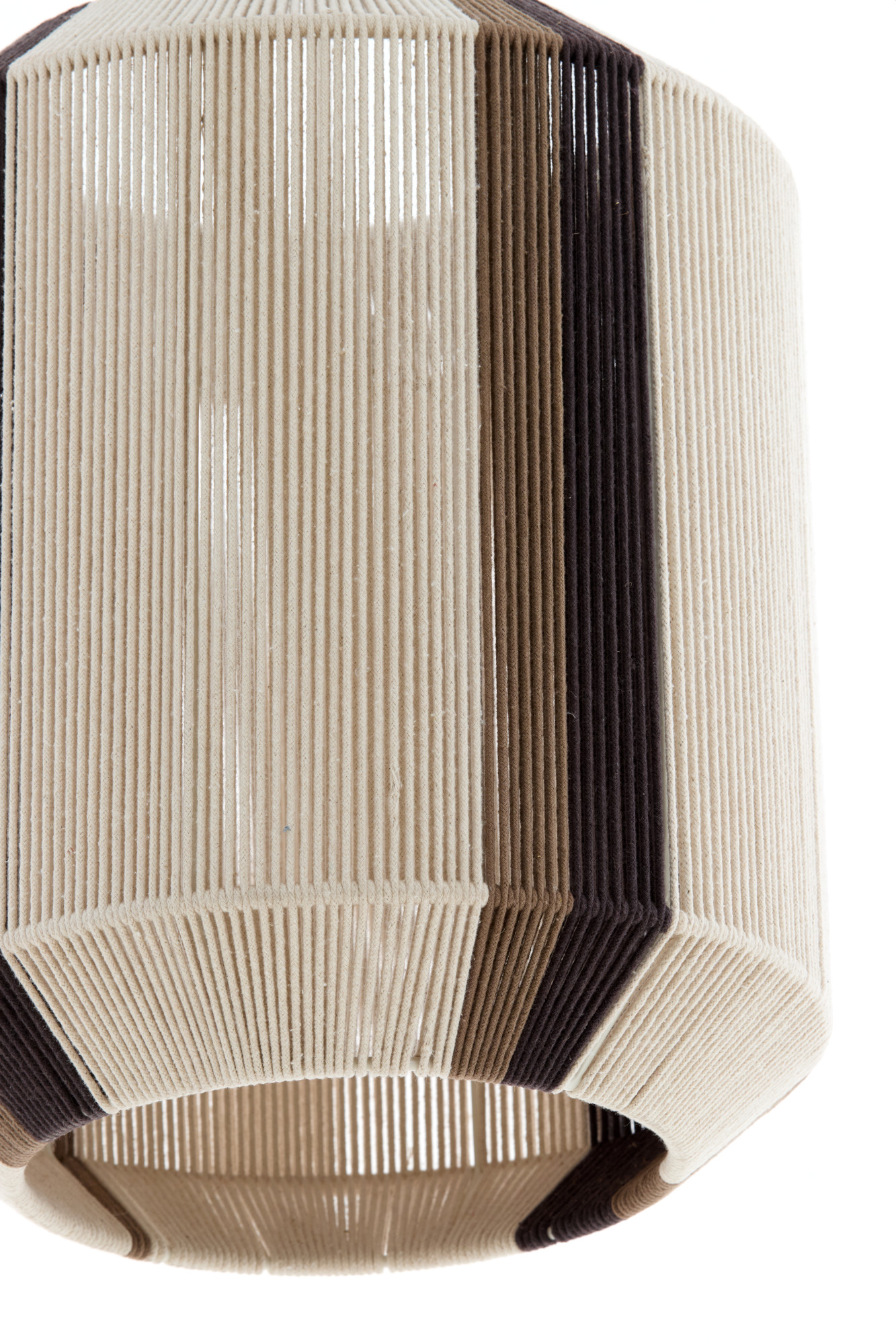 Hängelampe mit gestreiftem Stoff Light & Living Kozana – Bild 4