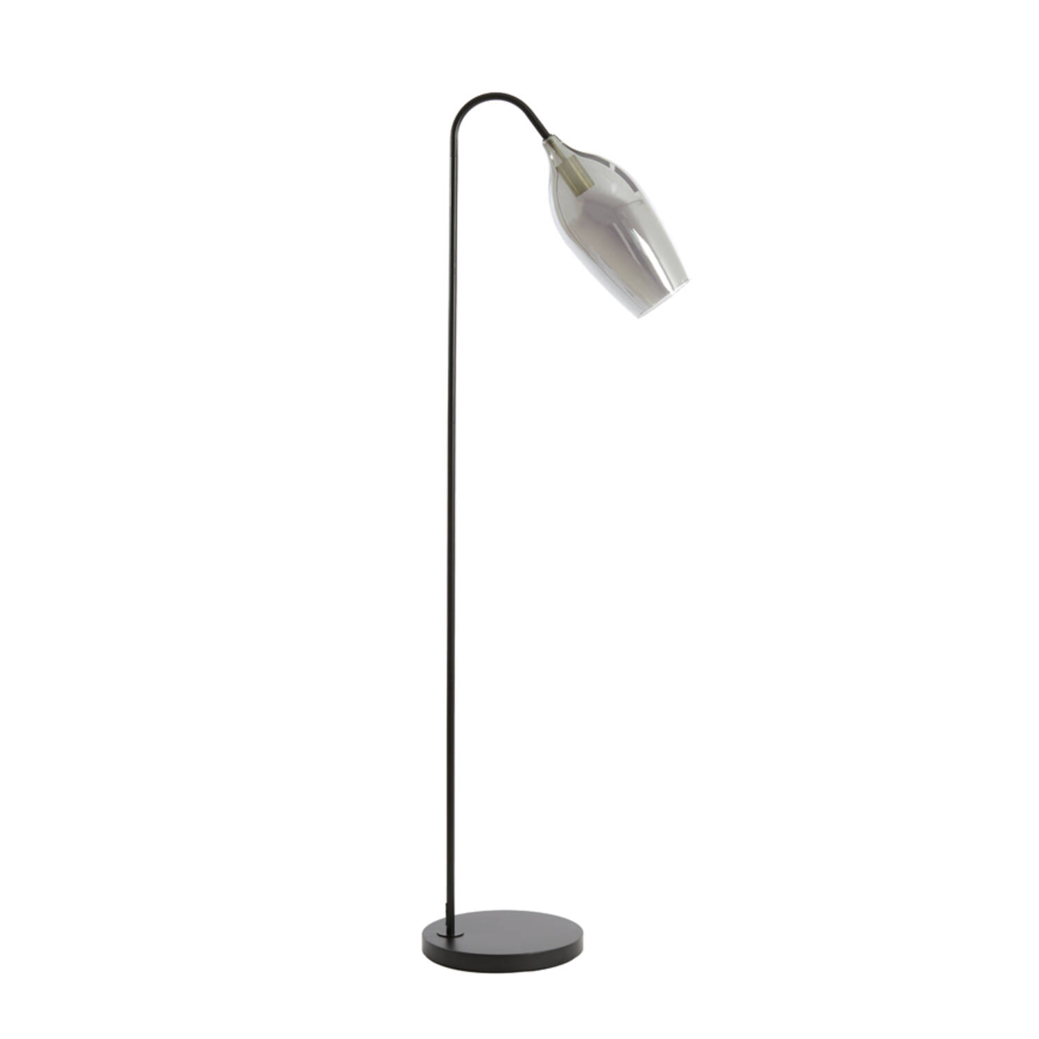 Moderne Stehlampe mit gerichtetem Glaselement Light & Living Lukaro