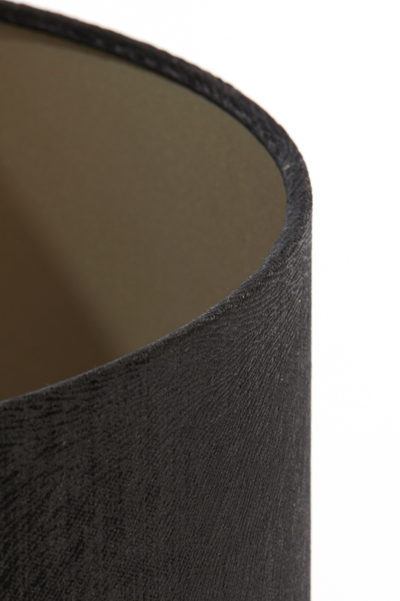 Schwarzer zylinderförmiger Lampenschirm für Atmosphäre Light & Living Lubis – Bild 5