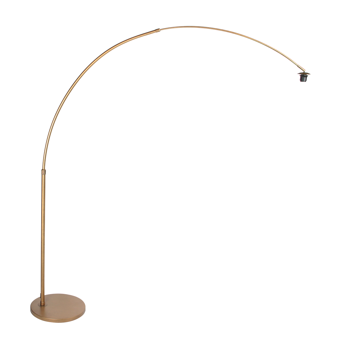 Bogenlampe Bronze mit weißem Stoffschirm Steinhauer Sparkled Light – Bild 15