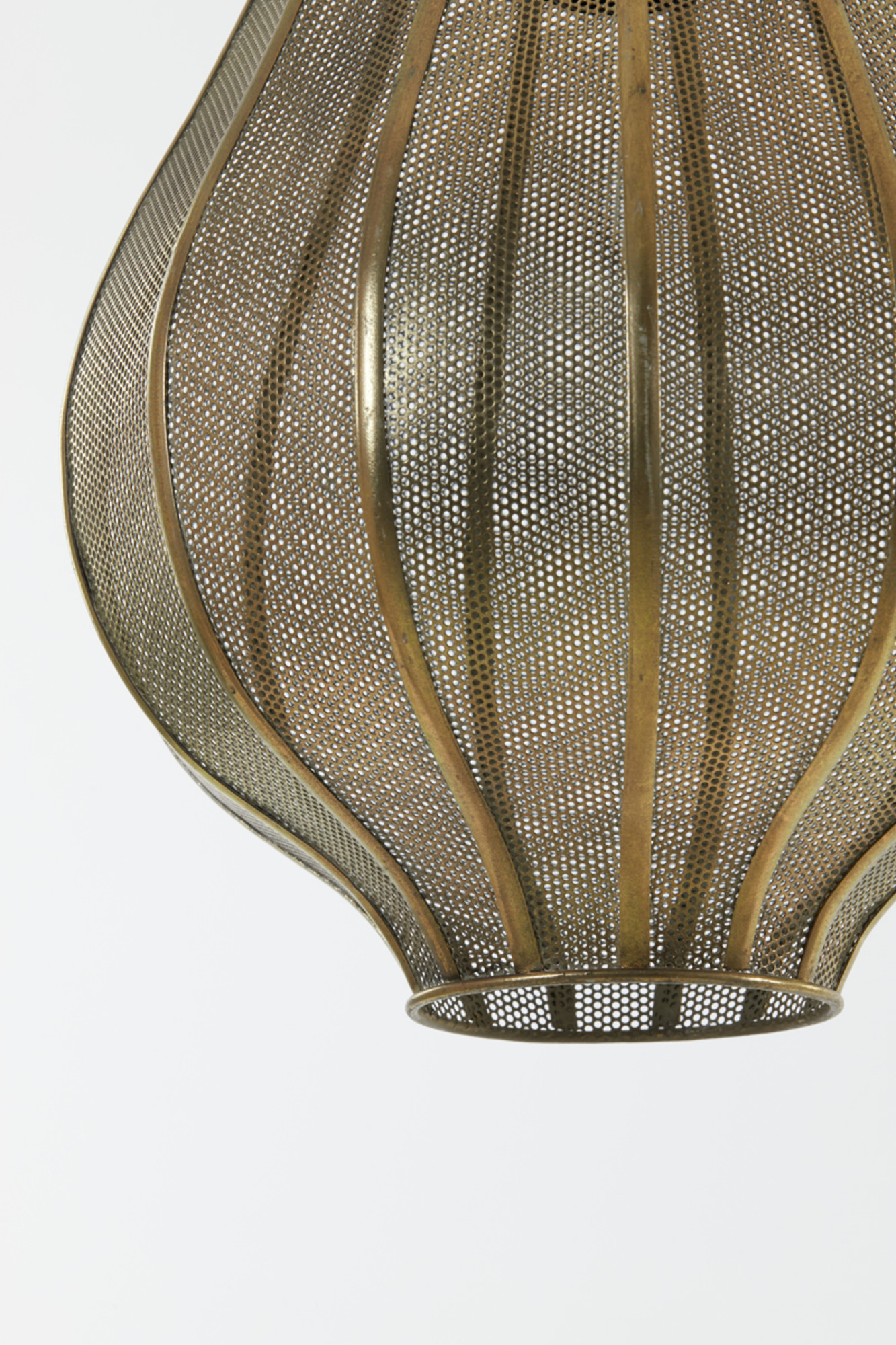 Goldene Drahtgeflecht-Hängelampe aus Metall Light & Living Micha – Bild 4