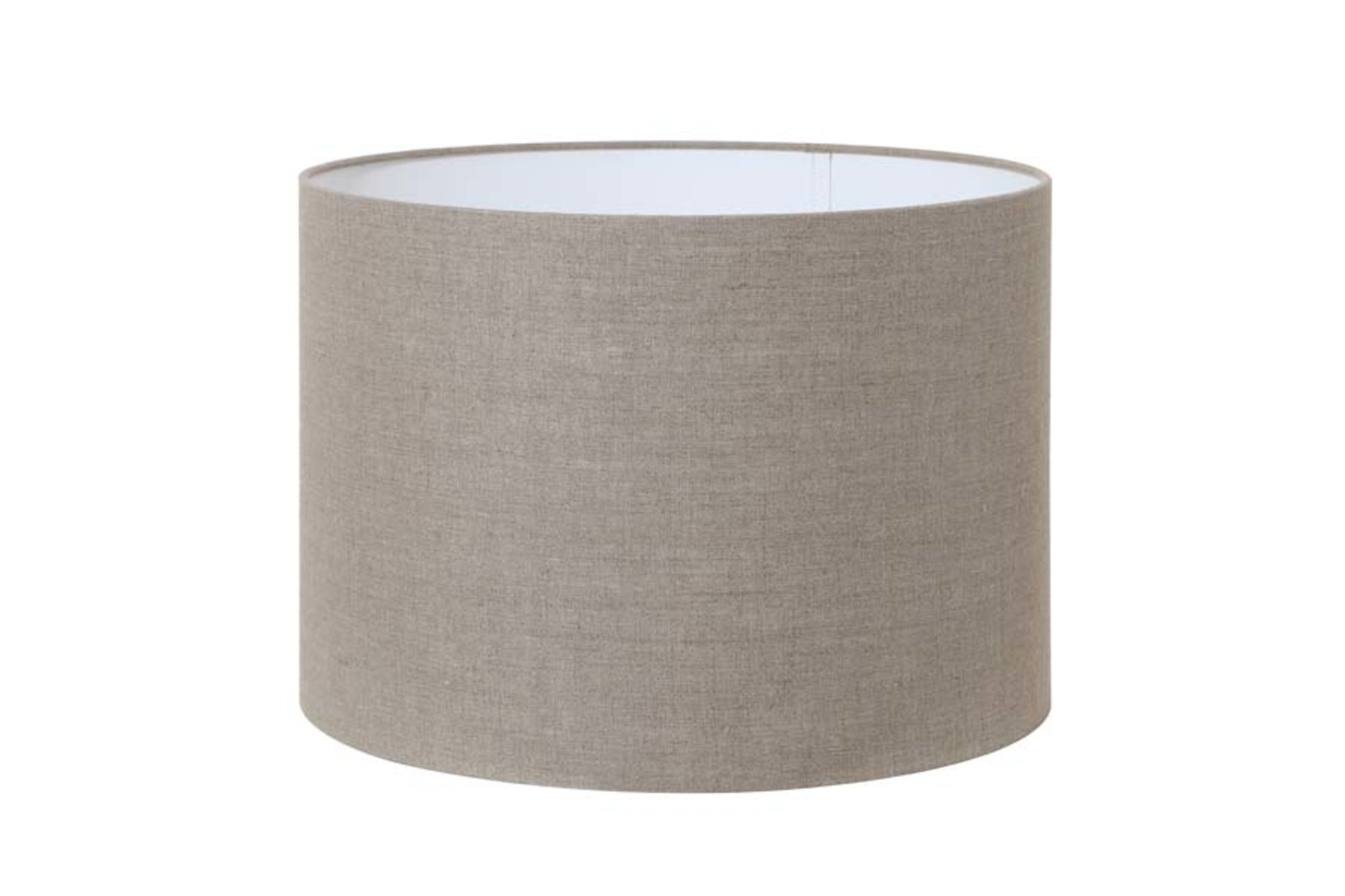 Beige zylinderförmiger Stofflampenschirm Light & Living Dark Linen – Bild 2
