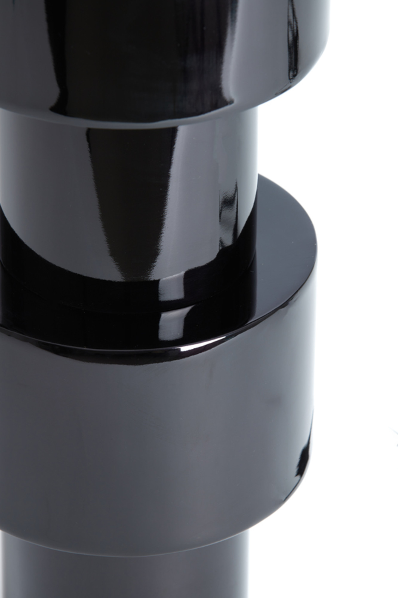 Schwarze Tischlampe mit glänzendem Fuß Light & Living Nino – Bild 6