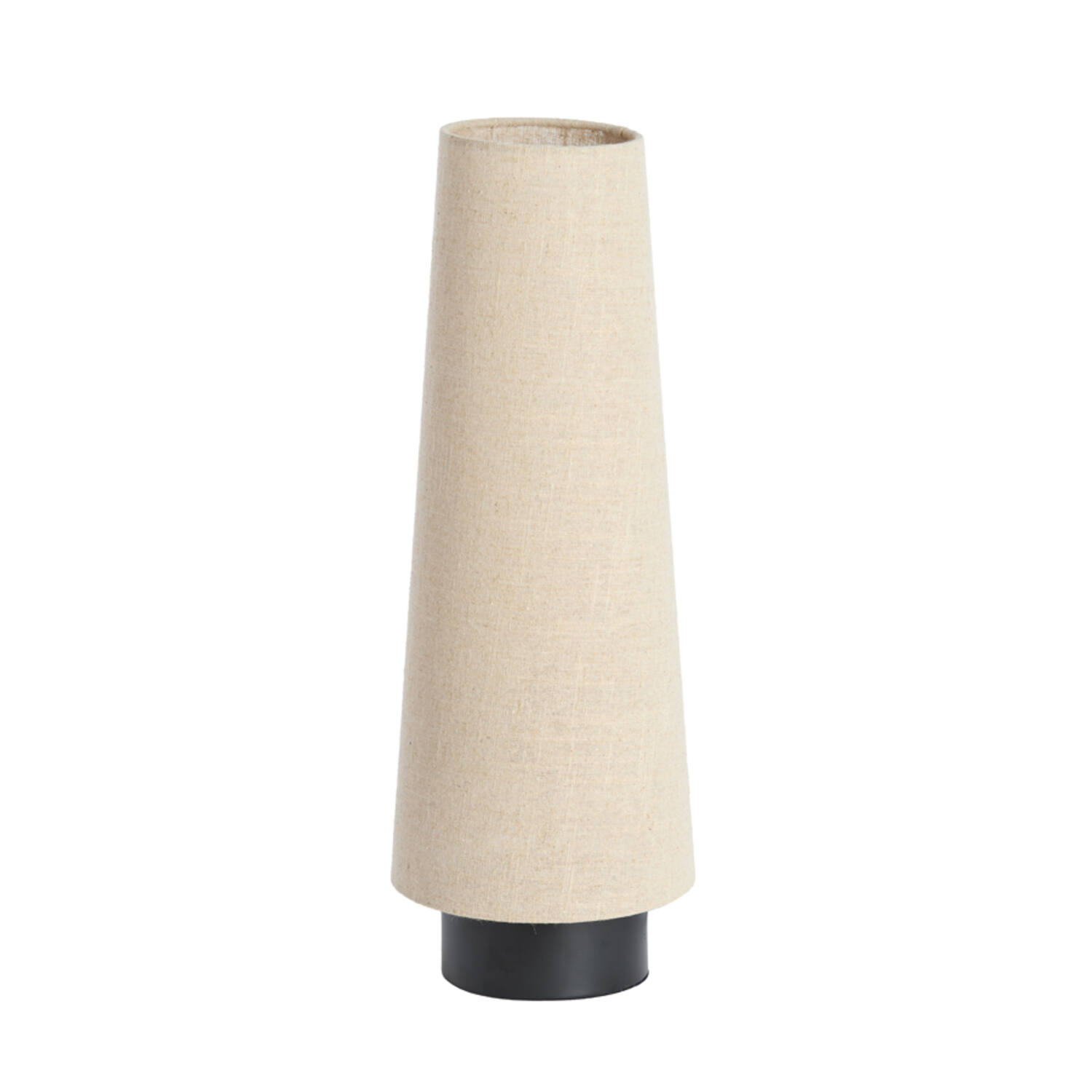 Beige konische Stofflampe Light & Living Howie