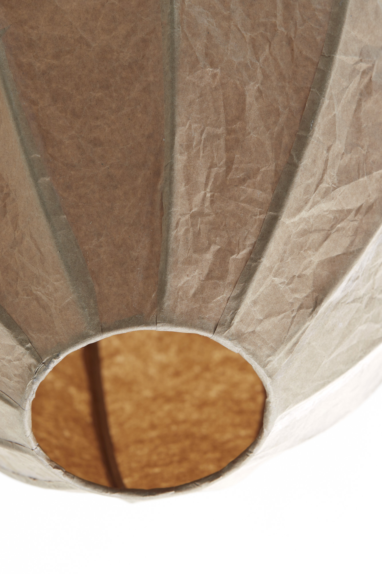 Beigefarbene ovale Papier-Hängelampe Light & Living Milatos – Bild 6