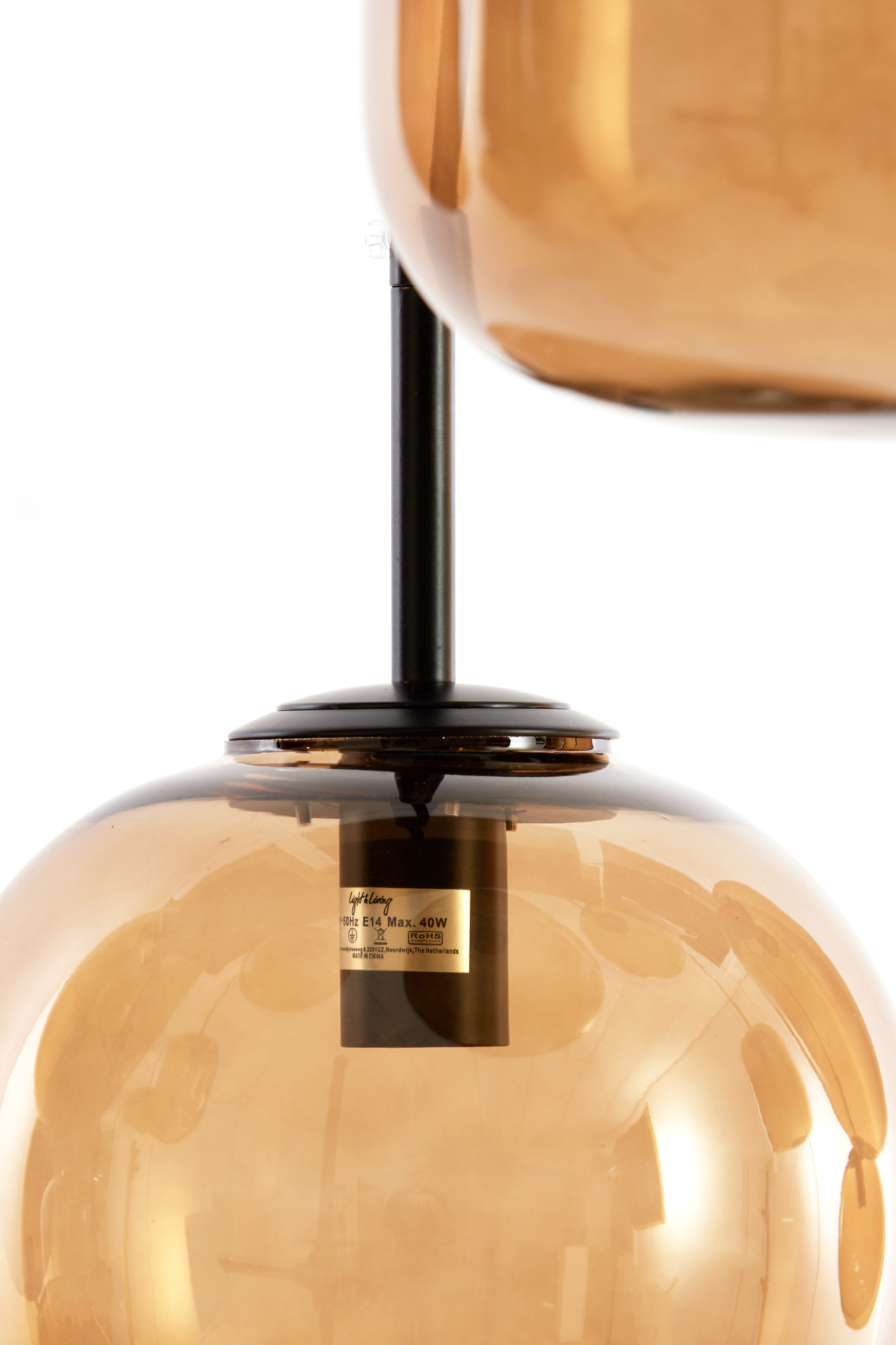 Cluster-Hängelampe mit braunen Glaskugeln Light & Living Mezza – Bild 7