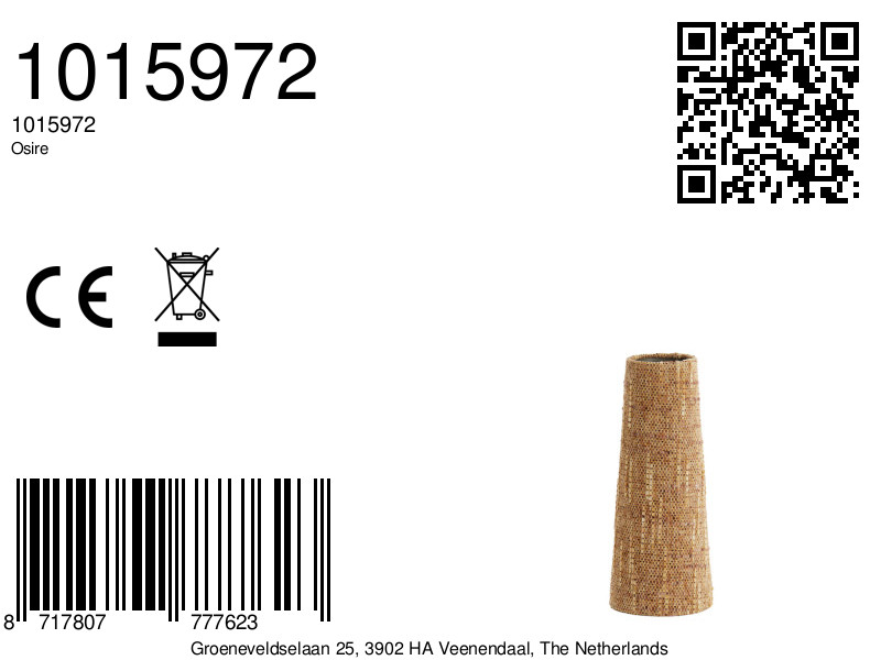 Rattan-Lampenschirm konisches Design Light & Living Osire – Bild 7