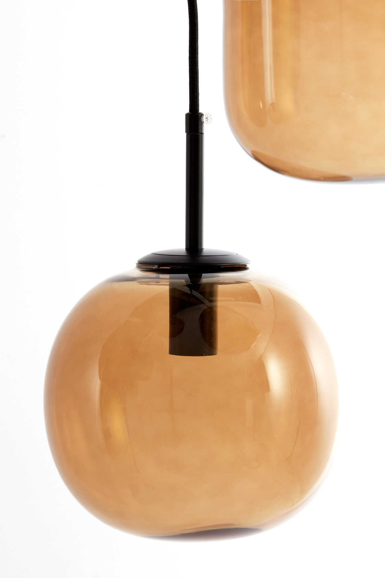 Cluster-Hängelampe mit braunen Glaskugeln Light & Living Mezza – Bild 5