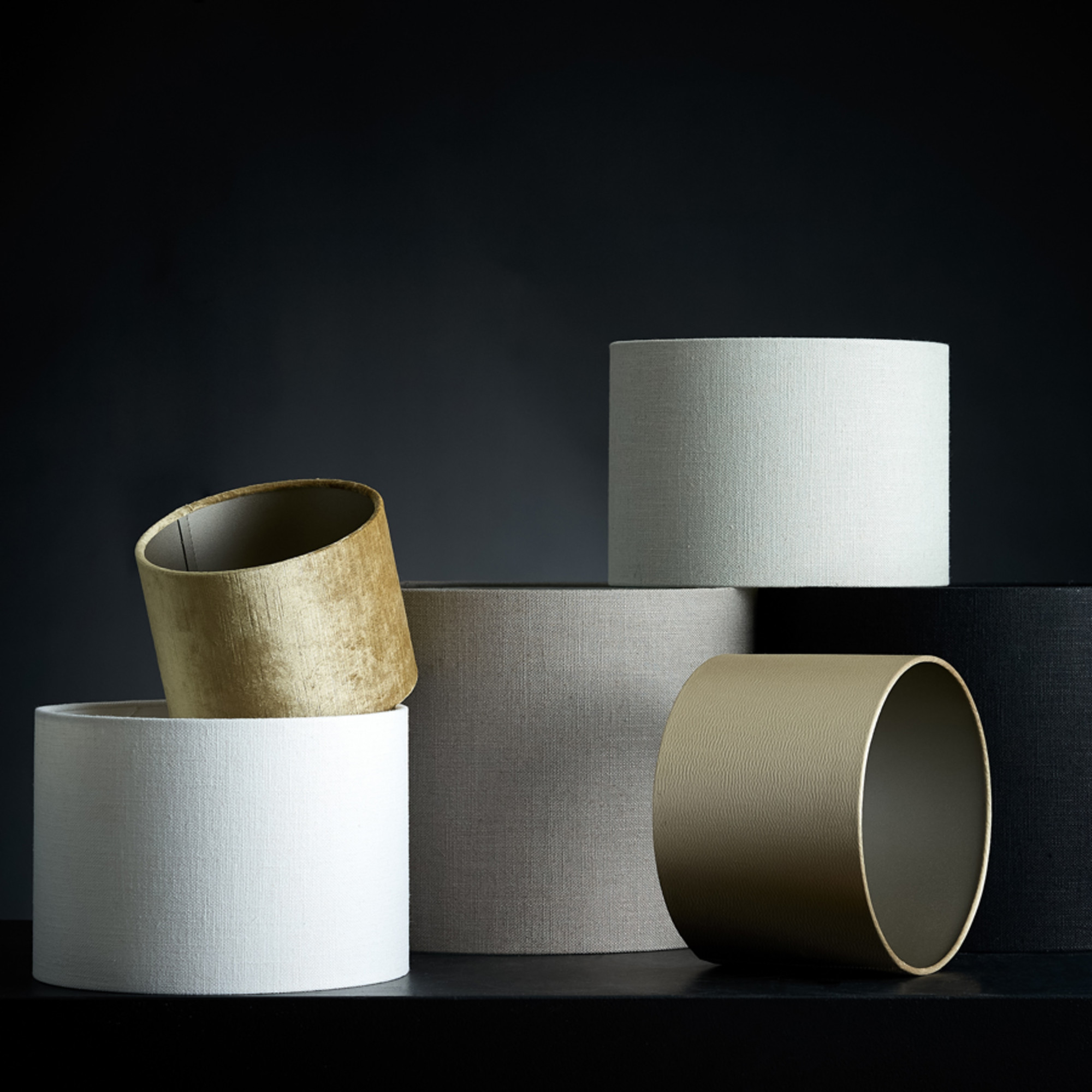 Beige farbener zylindrischer Lampenschirm Light & Living Livigno – Bild 3