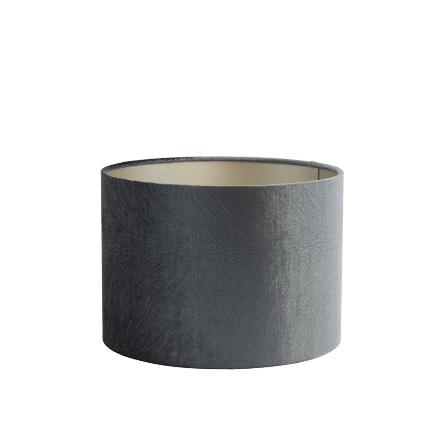 Grauer zylindrischer Lampenschirm Light & Living Lubis