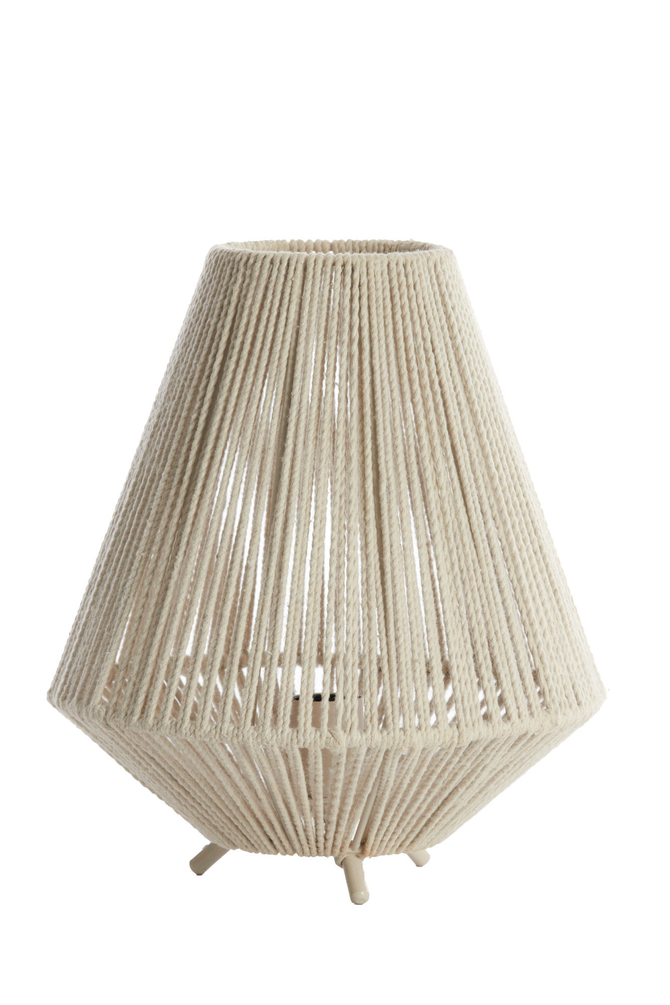 Beige Tischleuchte Light & Living Felida mit Seildetails – Bild 2