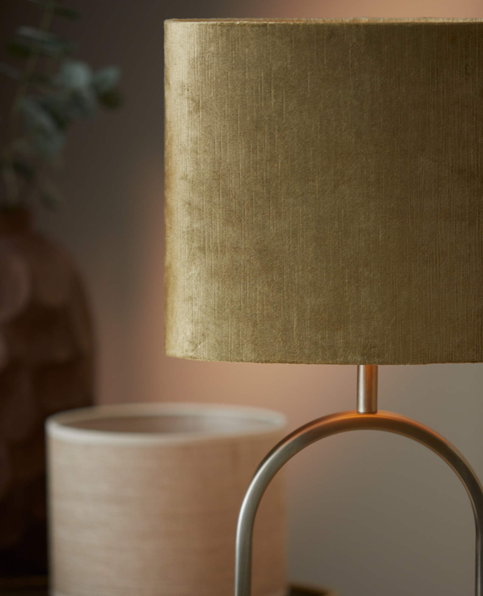 Samt Lampenschirm grün zylindrisch Light & Living Gemstone – Bild 5