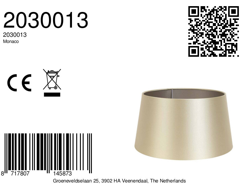 Lampenschirm goldfarben konisch Light & Living Monaco – Bild 4