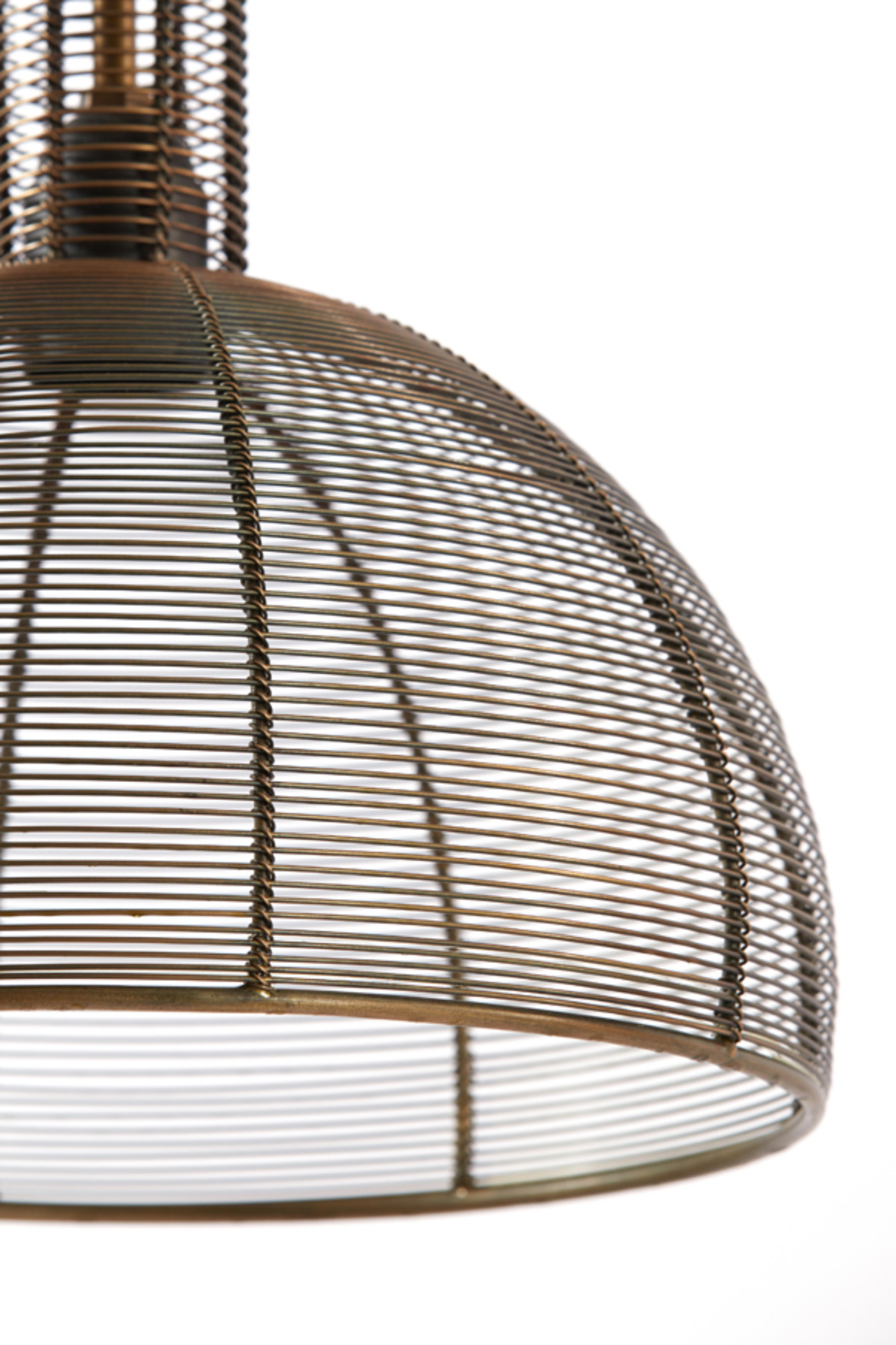 Braune Rattan-Hängelampe mit Metallrahmen Light & Living Tartu – Bild 3