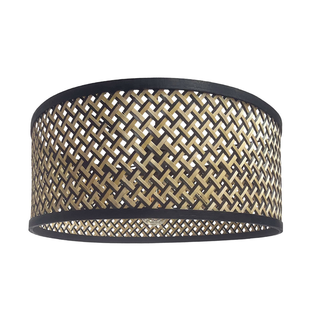 Schwarze Lampe mit Bambus-Geflecht Anne Lighting Curve – Bild 5