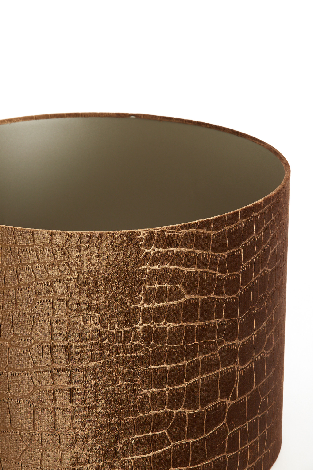 Lampenschirm in gold mit Krokodilprägung Light & Living Praya – Bild 5