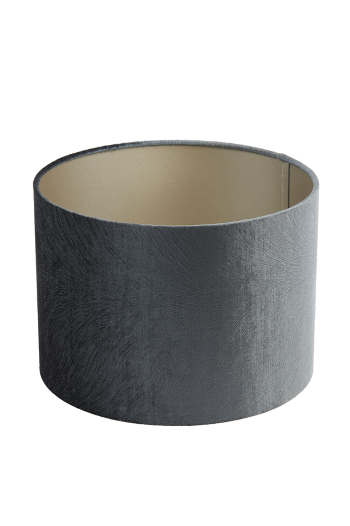 Grauer zylindrischer Lampenschirm Light & Living Lubis – Bild 3