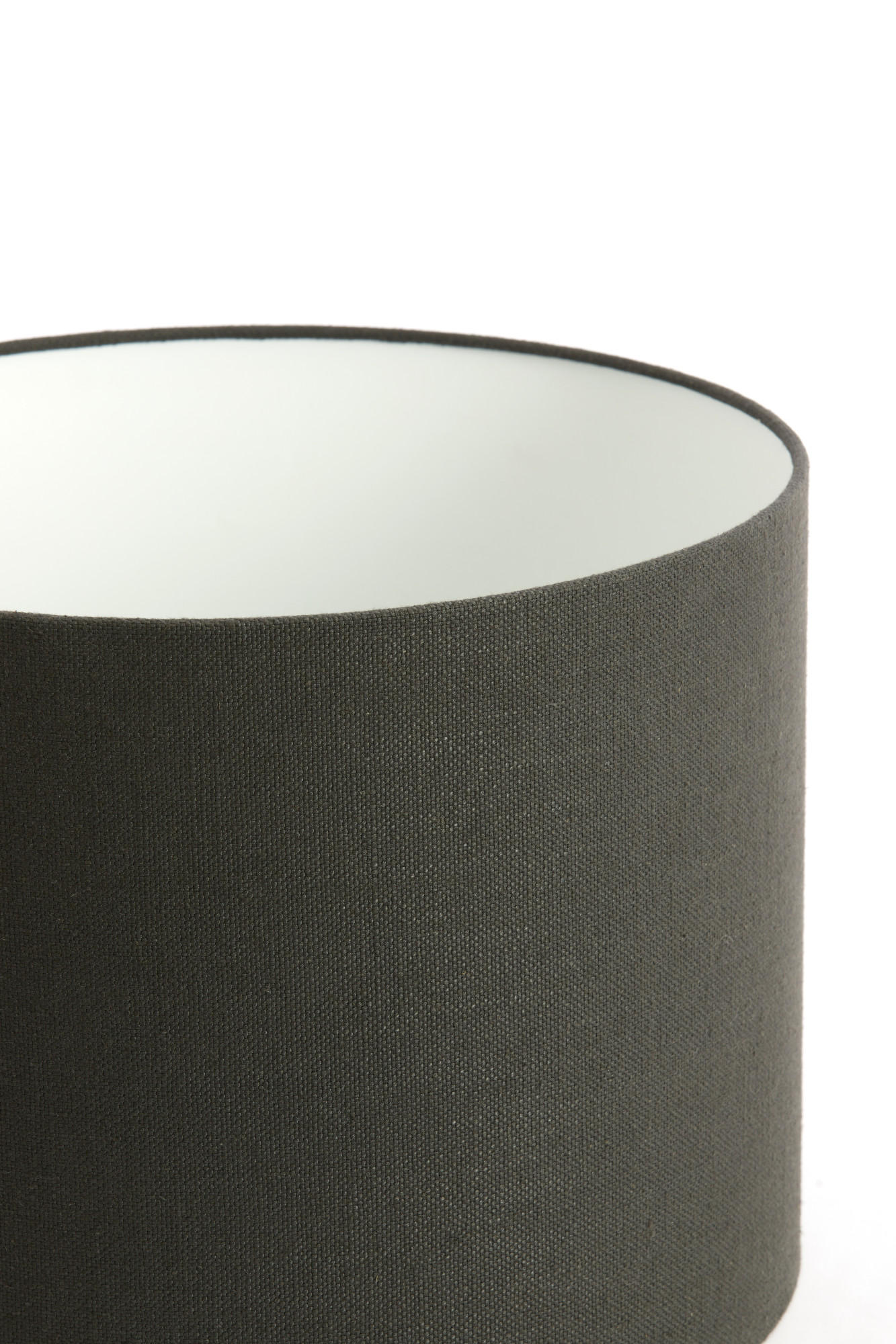 Zylindrische schwarze Stofflampenschirm Light & Living Livigno – Bild 3