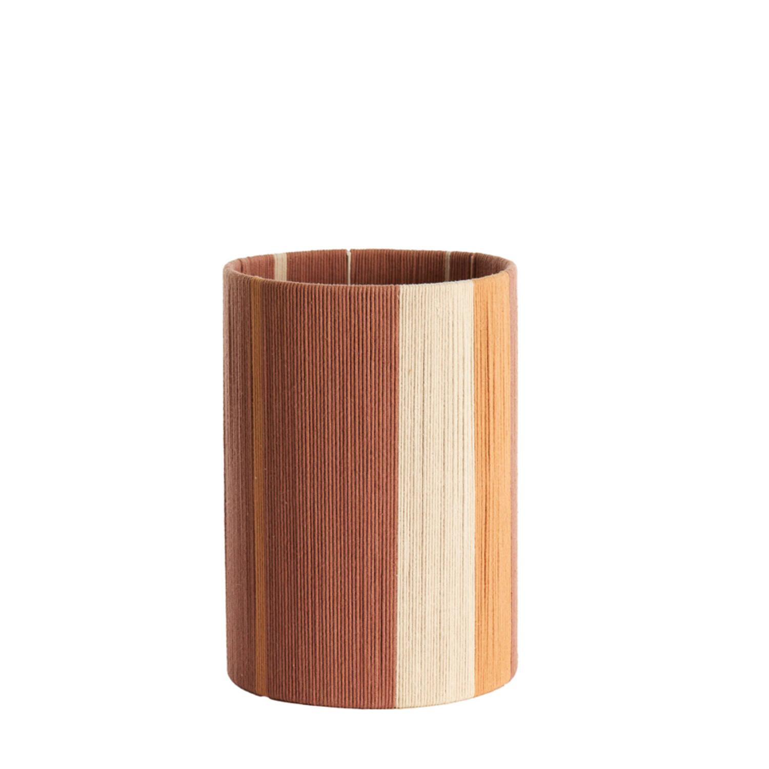 Gestreifte Lampenschirm Terrakotta-Farbe Light & Living Medan