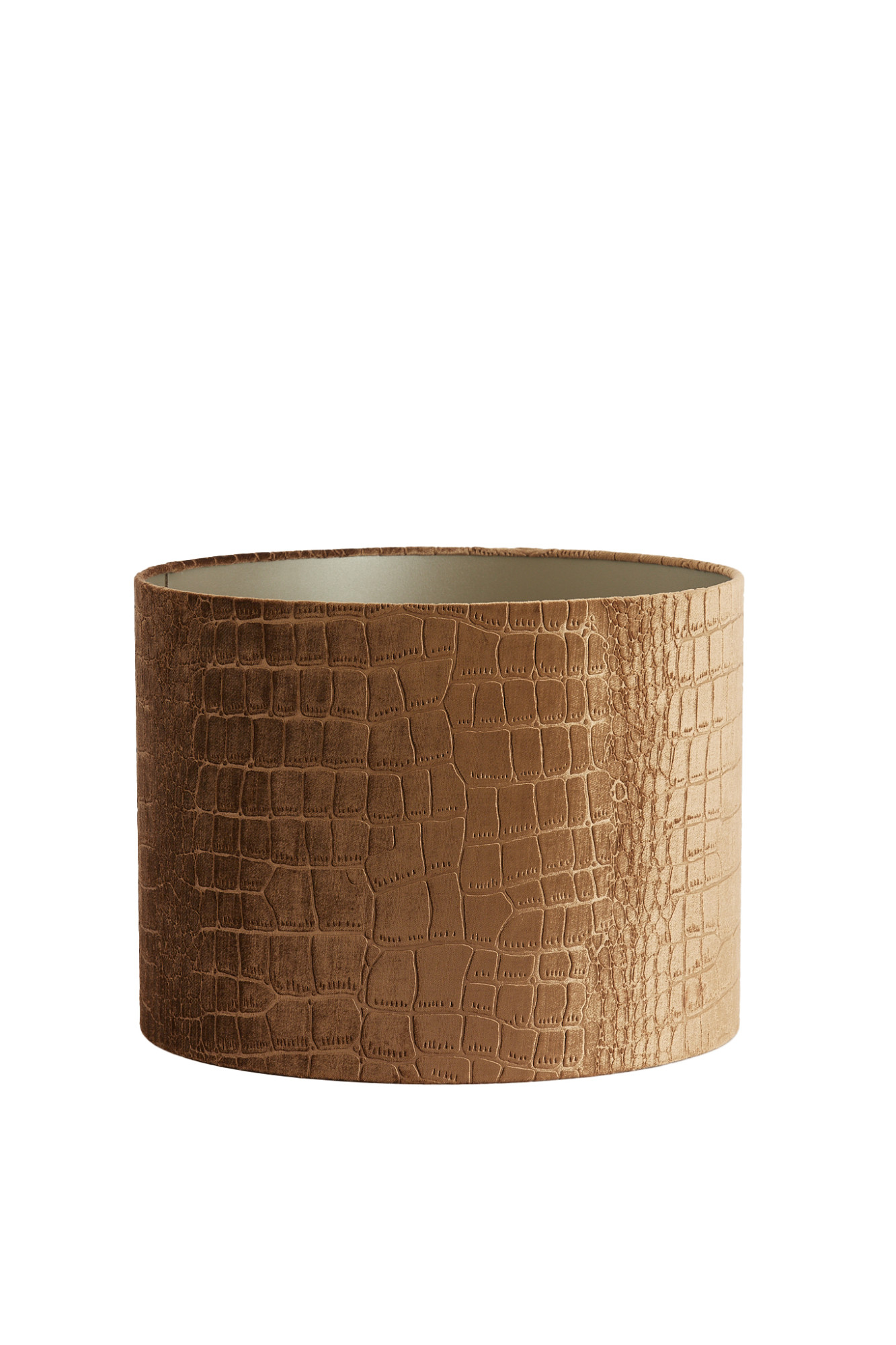 Krokodilprint Lampenschirm braun Light & Living Praya – Bild 2