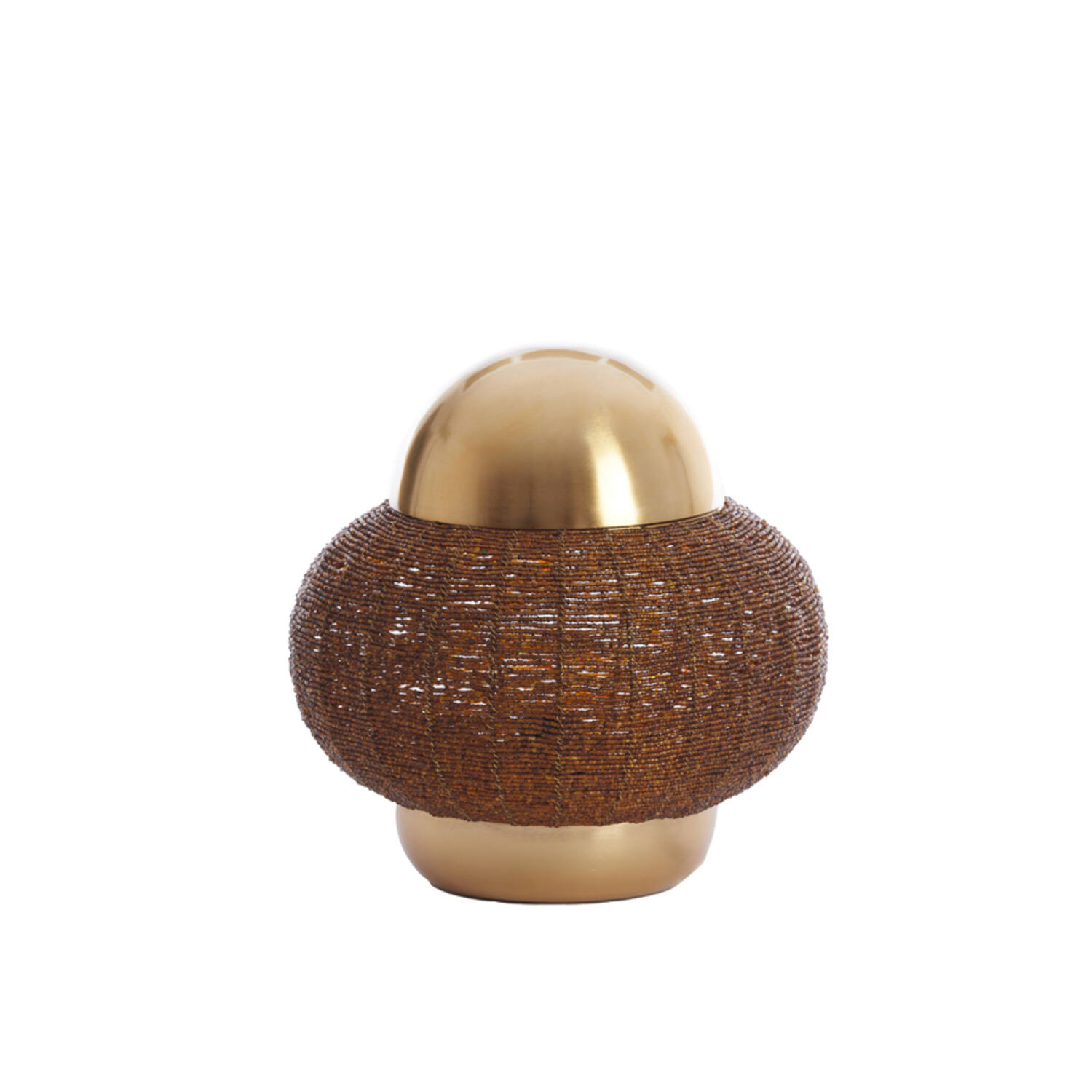 Tischleuchte in Gold mit dekorativen Perlen Light & Living Cetara