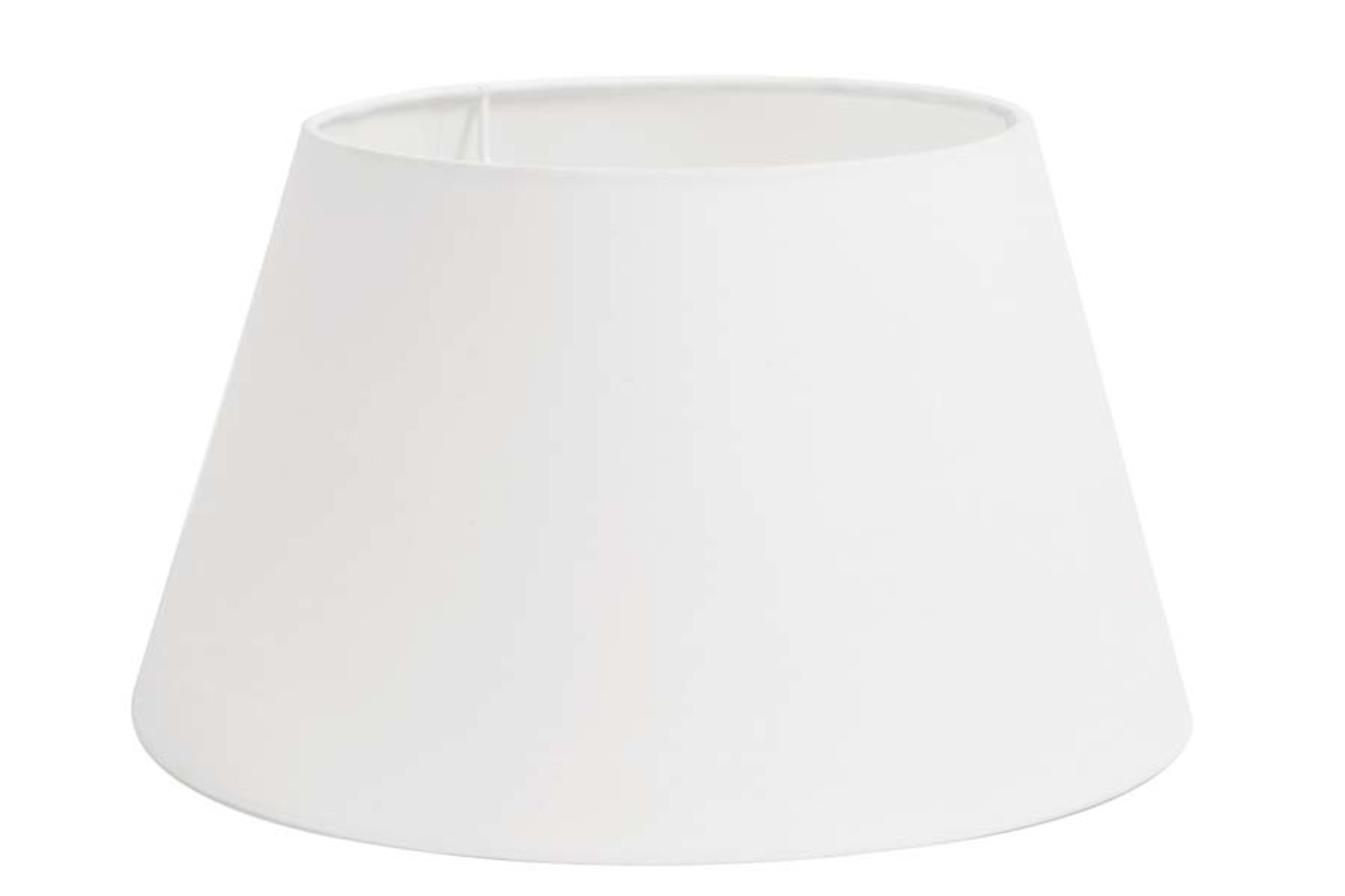 Weißer Stoffschirm in Kegelform Light & Living Polycotton – Bild 2
