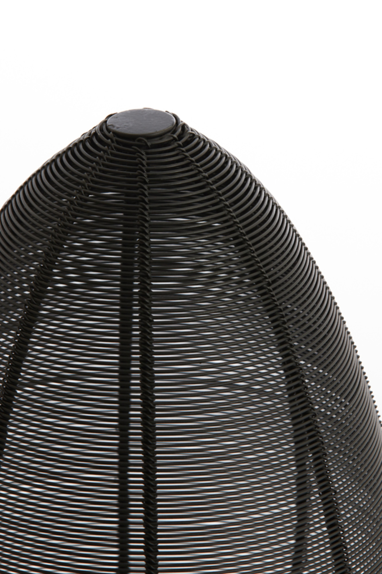 Schwarze Tischleuchte Light & Living Joley mit ovalem Drahtschirm – Bild 6