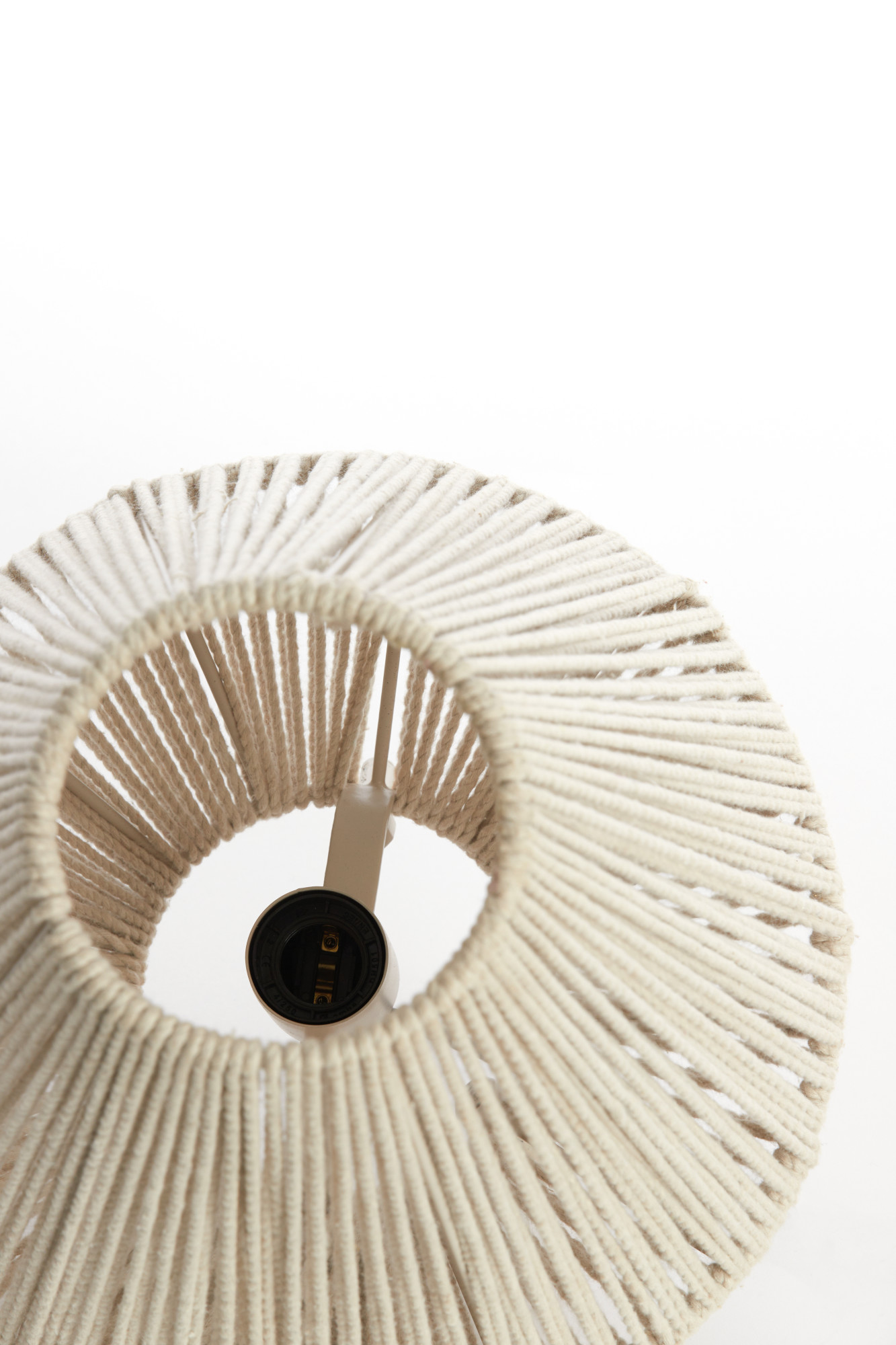 Beige Tischleuchte Light & Living Felida mit Seildetails – Bild 5