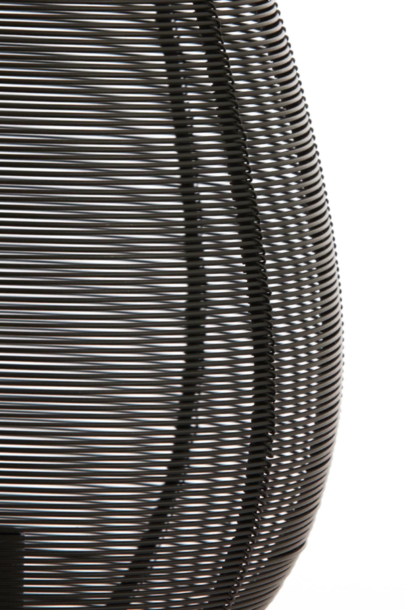 Schwarze Tischleuchte Light & Living Joley mit ovalem Drahtschirm – Bild 5