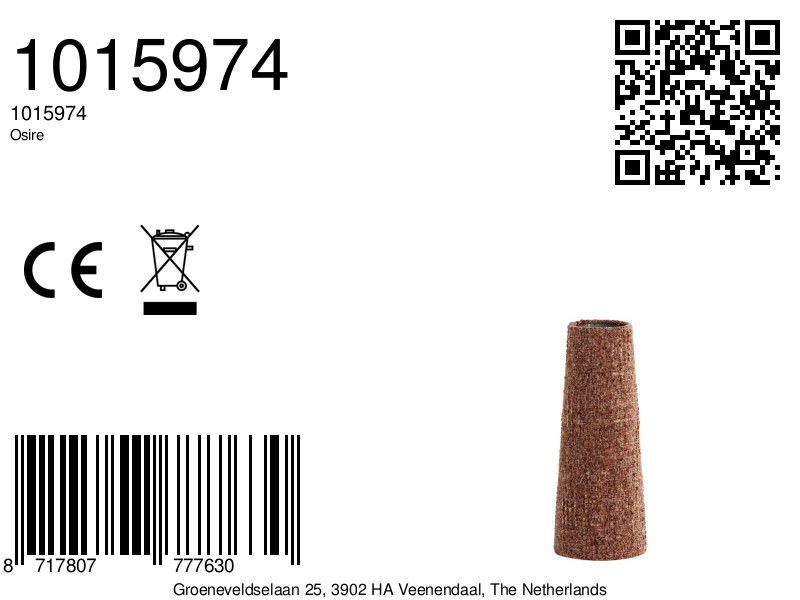 Runder Lampenschirm braun kegelförmig Light & Living Osire – Bild 7